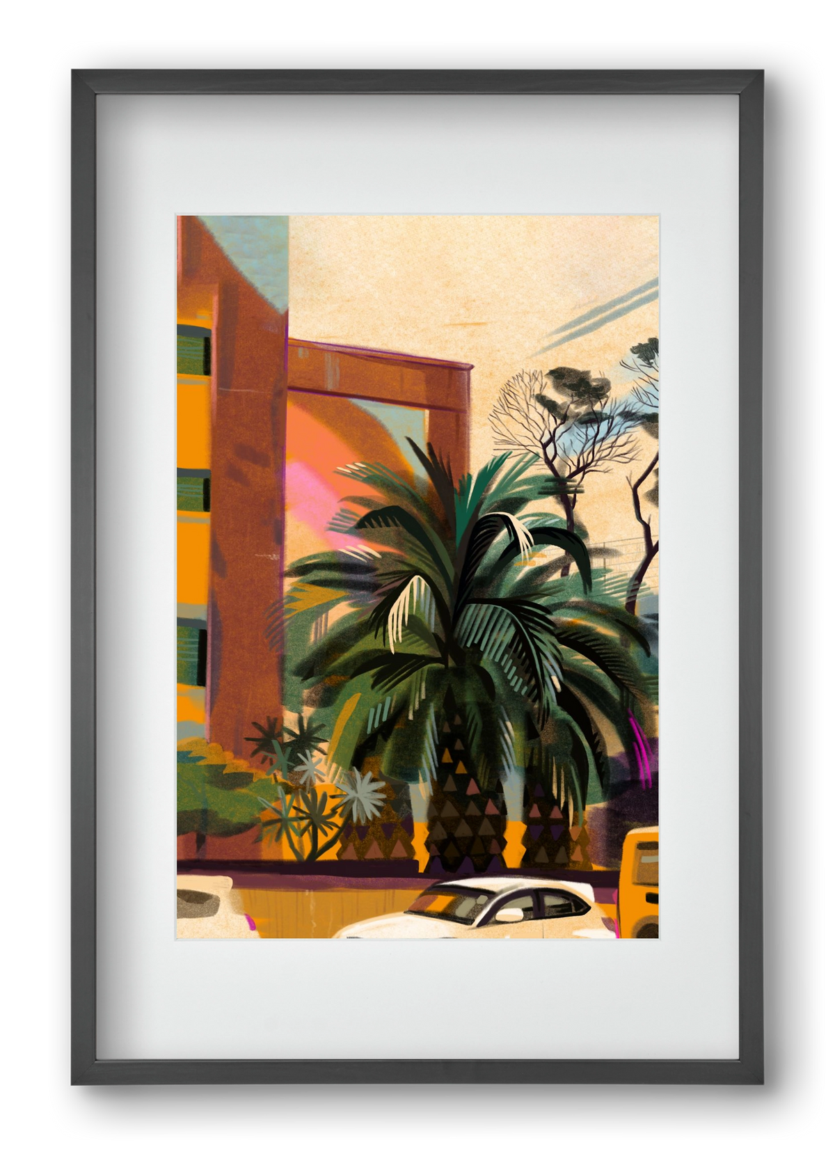 Tenerife, 40x60 cm (30x45 cm), Fekete keret, paszpartuval