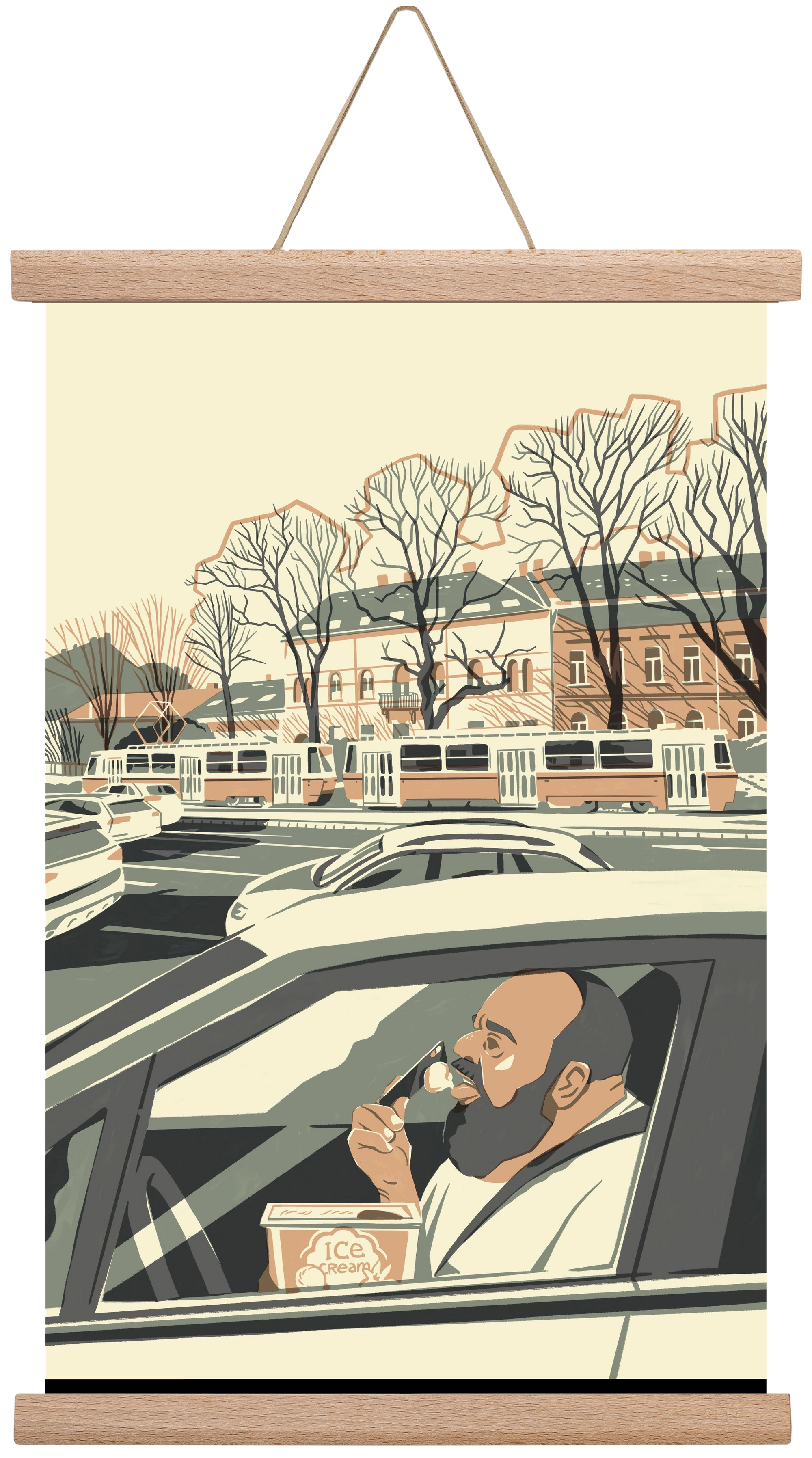 Mastercard, 30x45 cm (30x45 cm), Tölgy akasztó