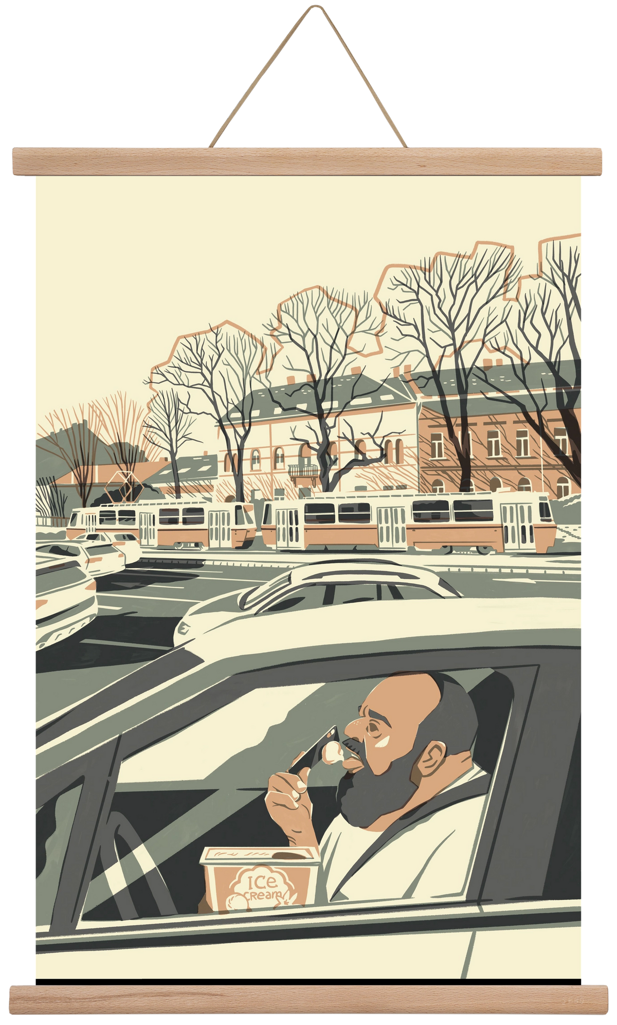 Mastercard, 40x60 cm (40x60 cm), Tölgy akasztó