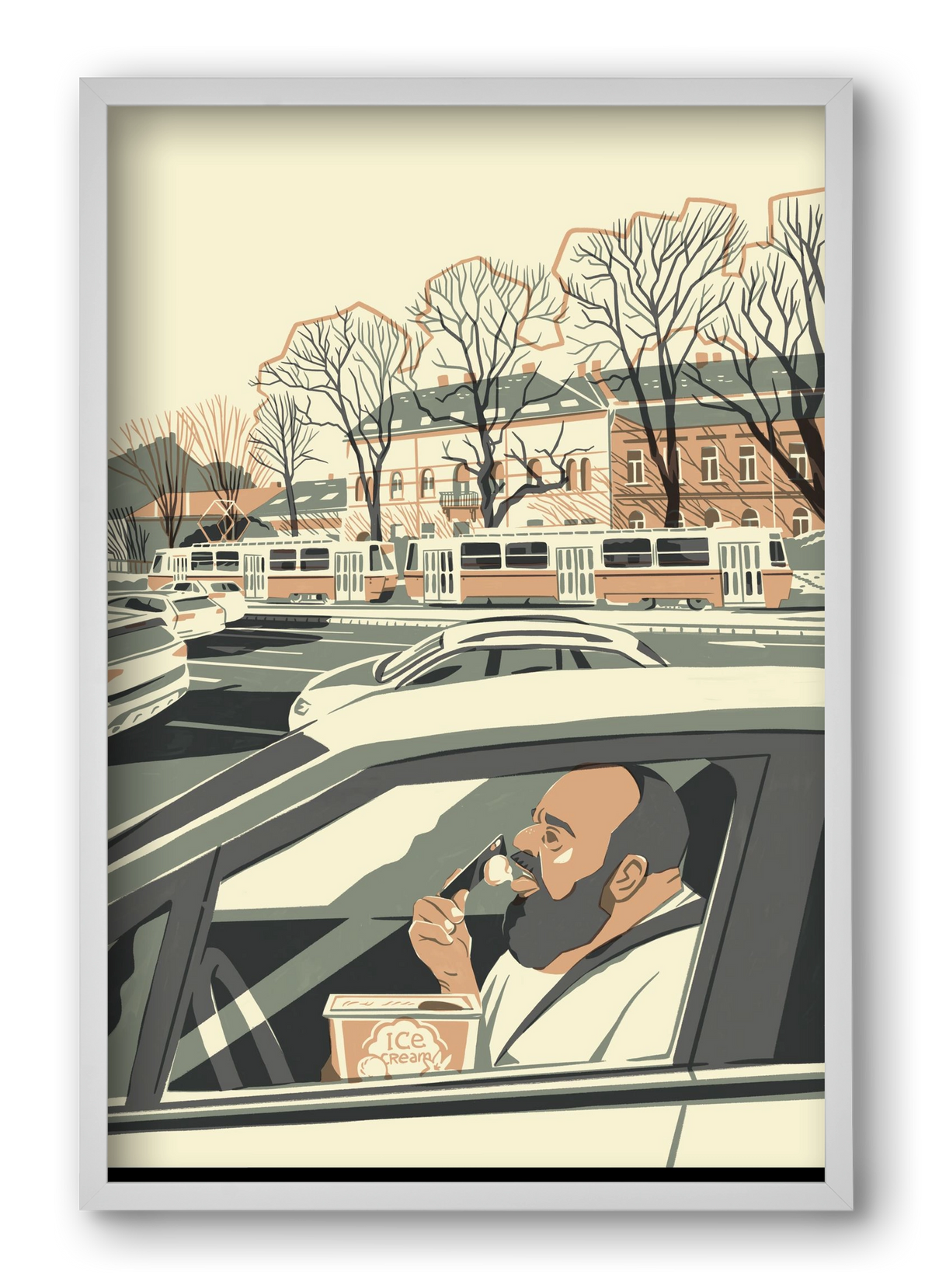 Mastercard, 40x60 cm (40x60 cm), Fehér keret