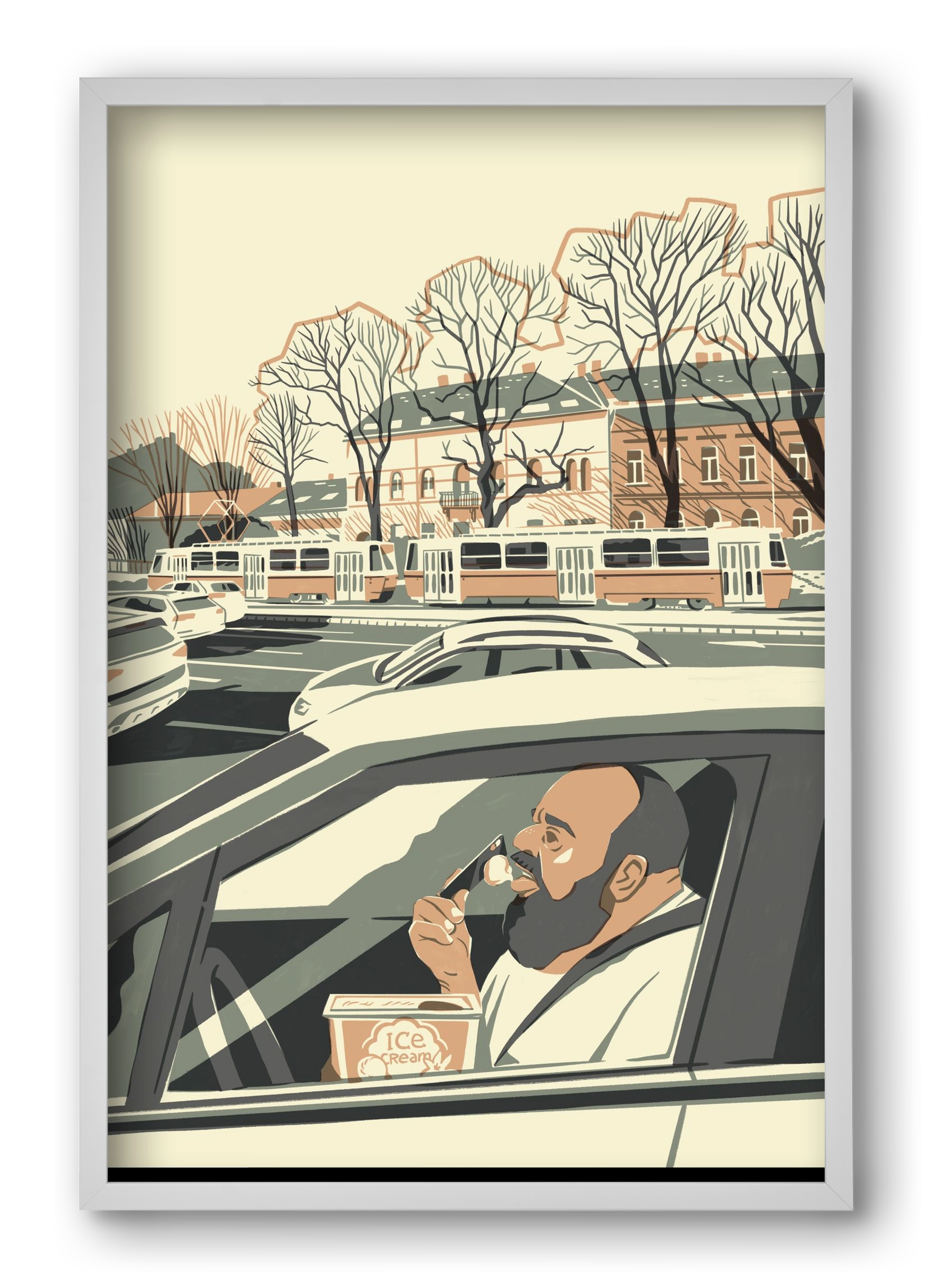 Mastercard, 40x60 cm (40x60 cm), Fehér keret