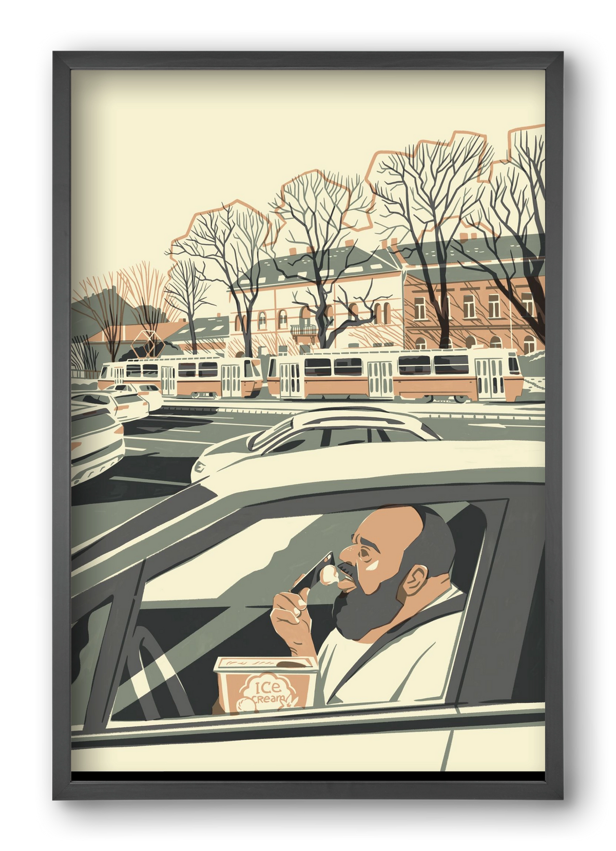 Mastercard, 40x60 cm (40x60 cm), Fekete keret