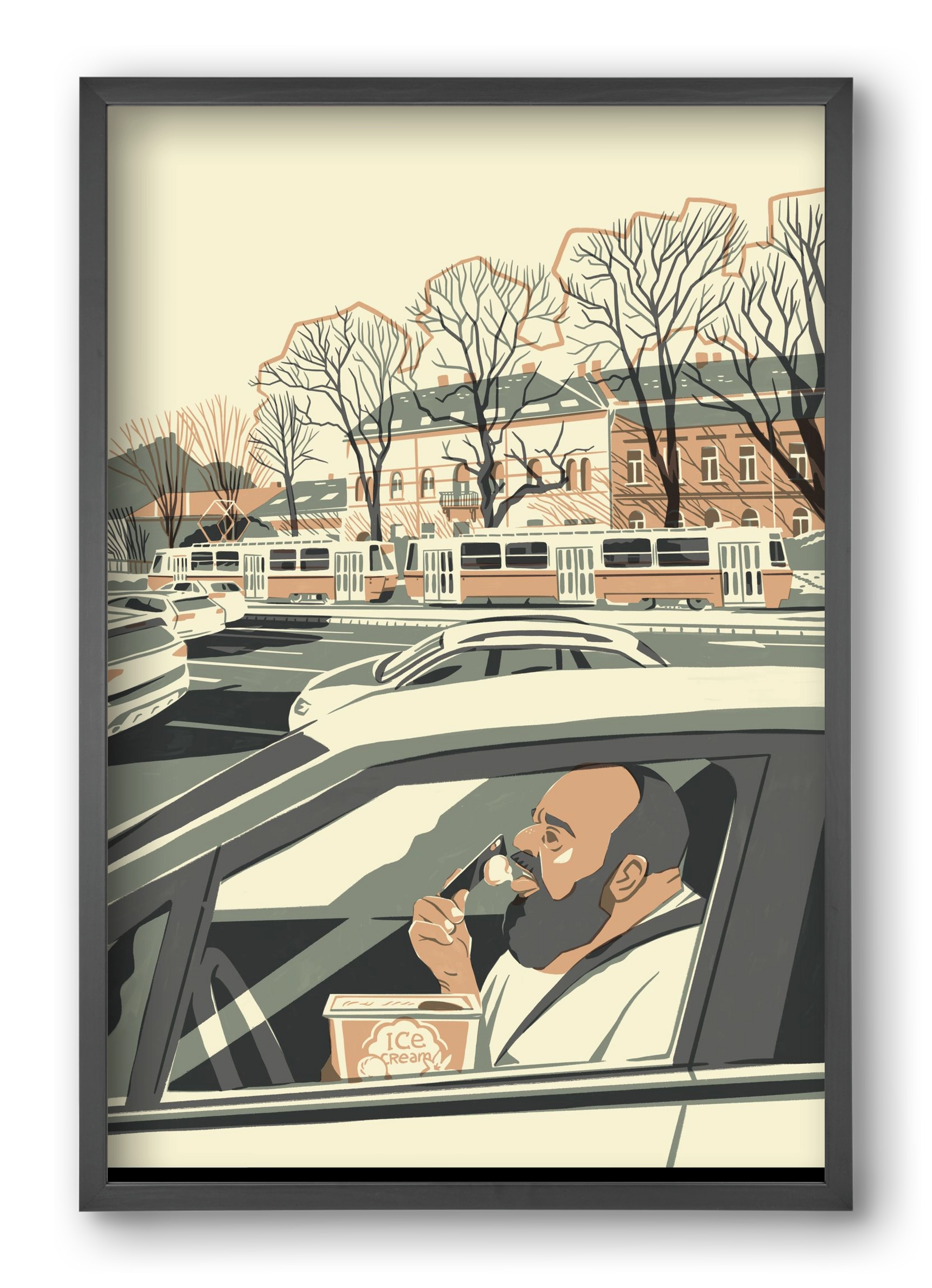 Mastercard, 40x60 cm (40x60 cm), Fekete keret