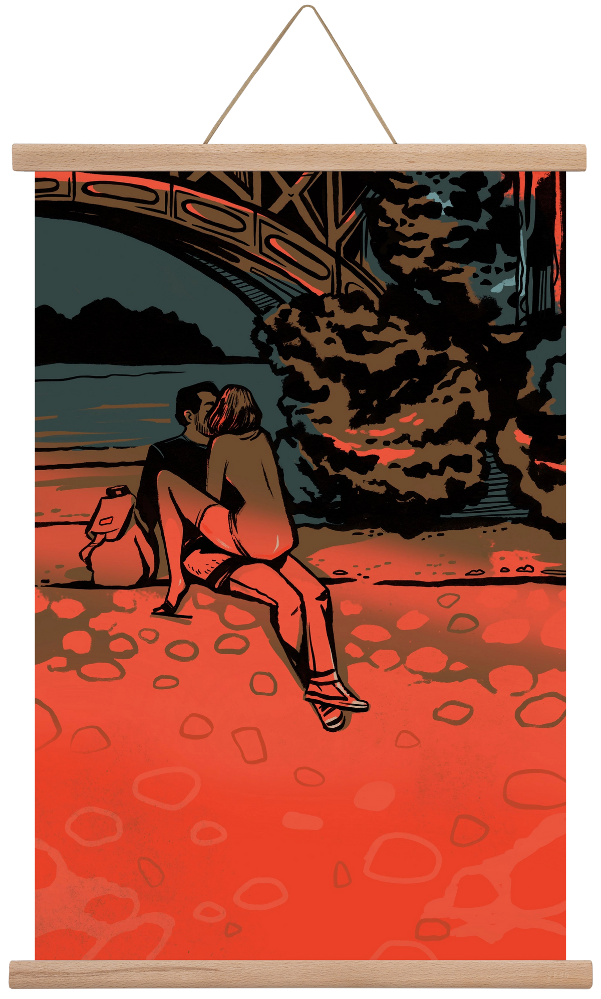 Margitsziget (B sorozat), 40x60 cm (40x60 cm), Tölgy akasztó