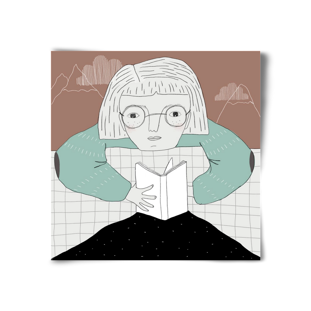 Az Olvasó, 30x30 cm, Keret nélkül
