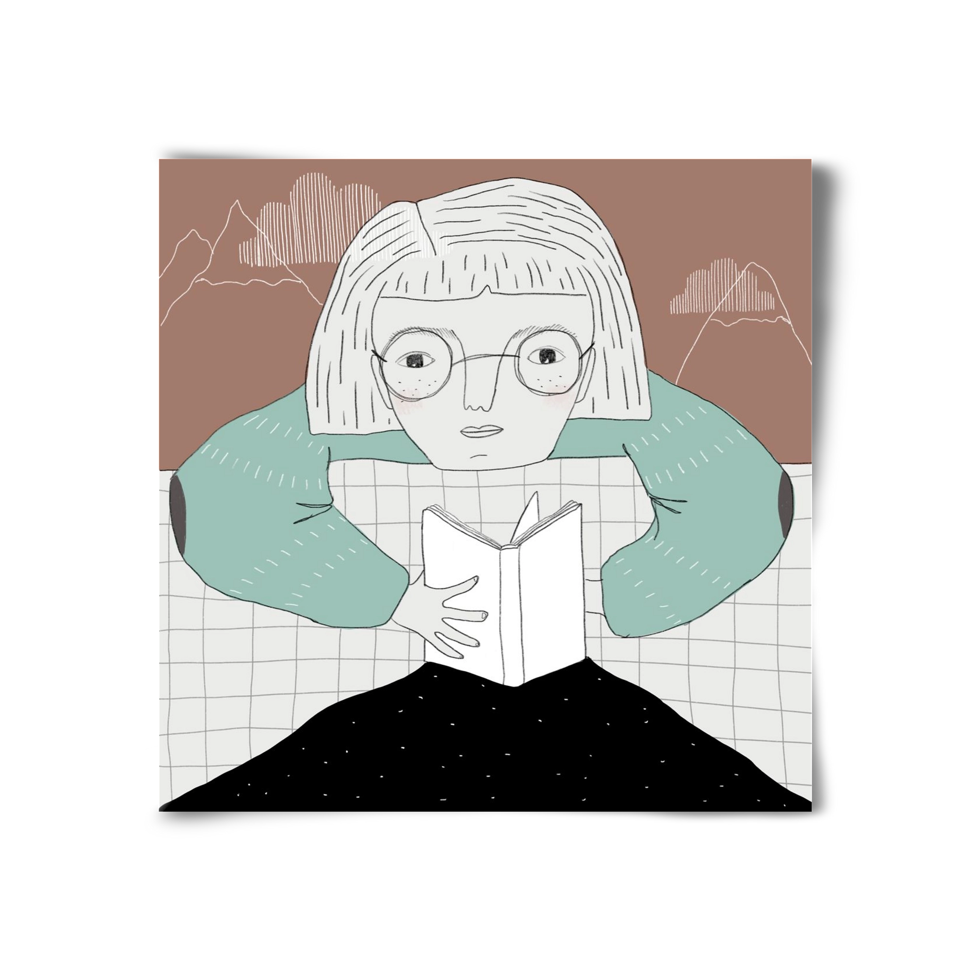 Az Olvasó, 30x30 cm, Keret nélkül