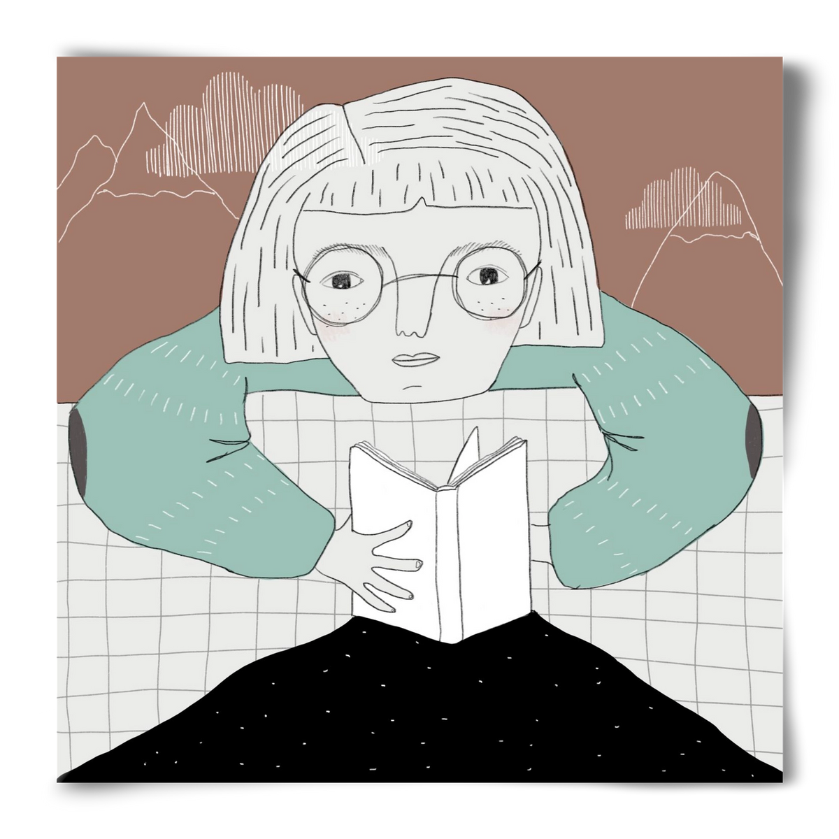 Az Olvasó, 50x50 cm, Keret nélkül