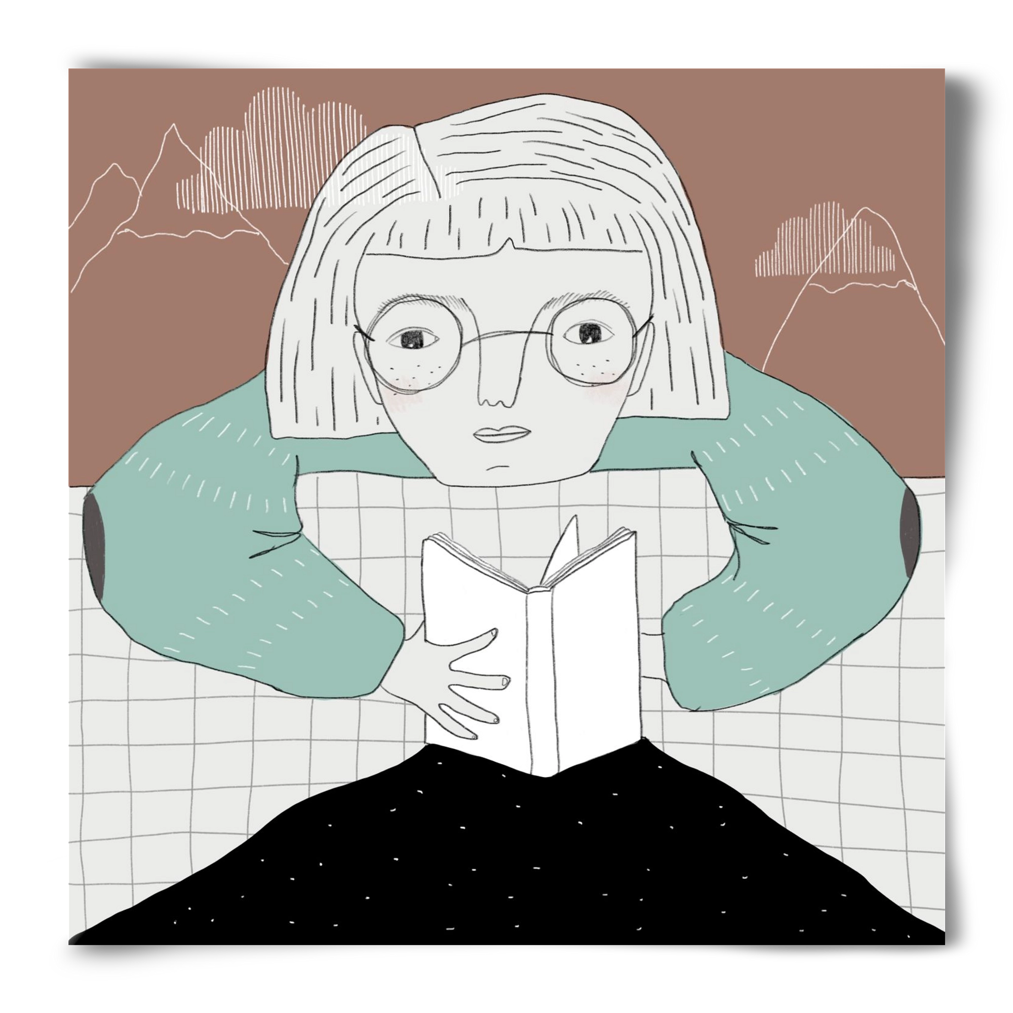 Az Olvasó, 50x50 cm, Keret nélkül