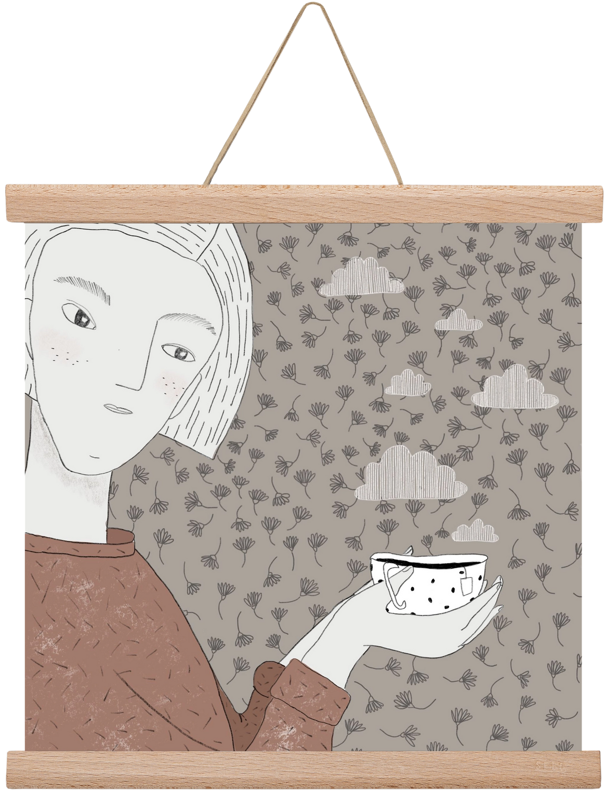 Hangulat, 30x30 cm (30x30 cm), Tölgy akasztó