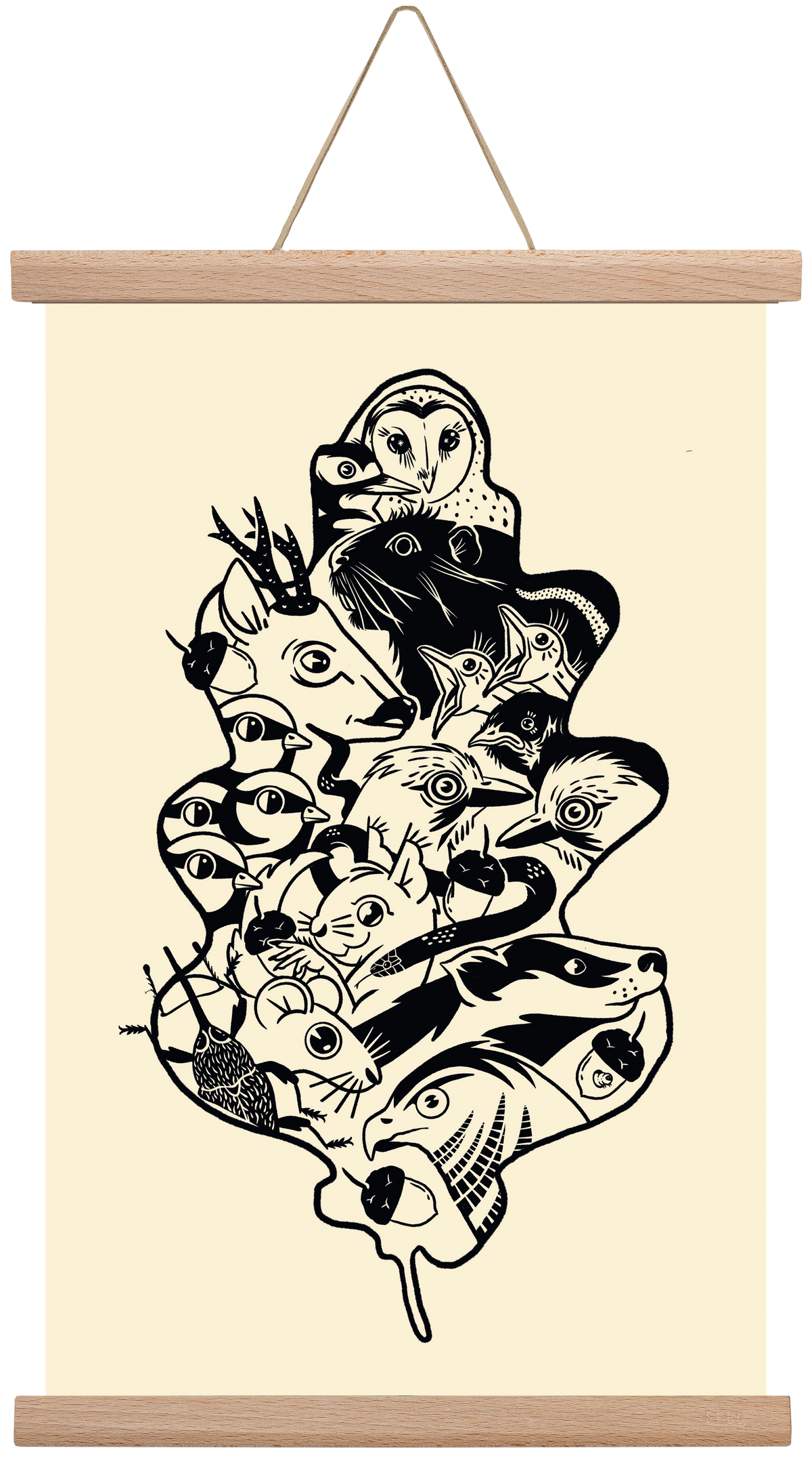 Tölgy, 30x45 cm (30x45 cm), Tölgy akasztó