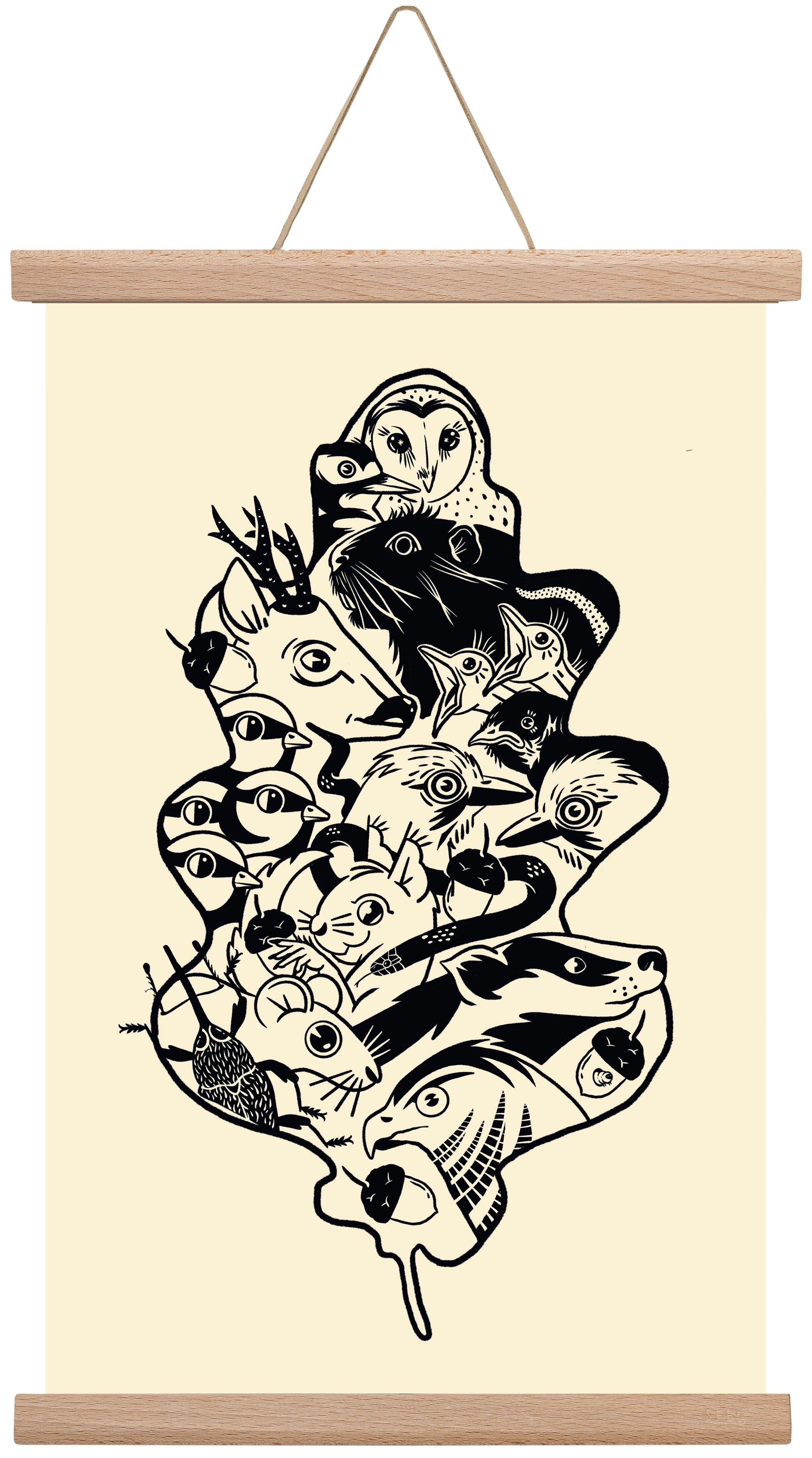 Tölgy, 30x45 cm (30x45 cm), Tölgy akasztó