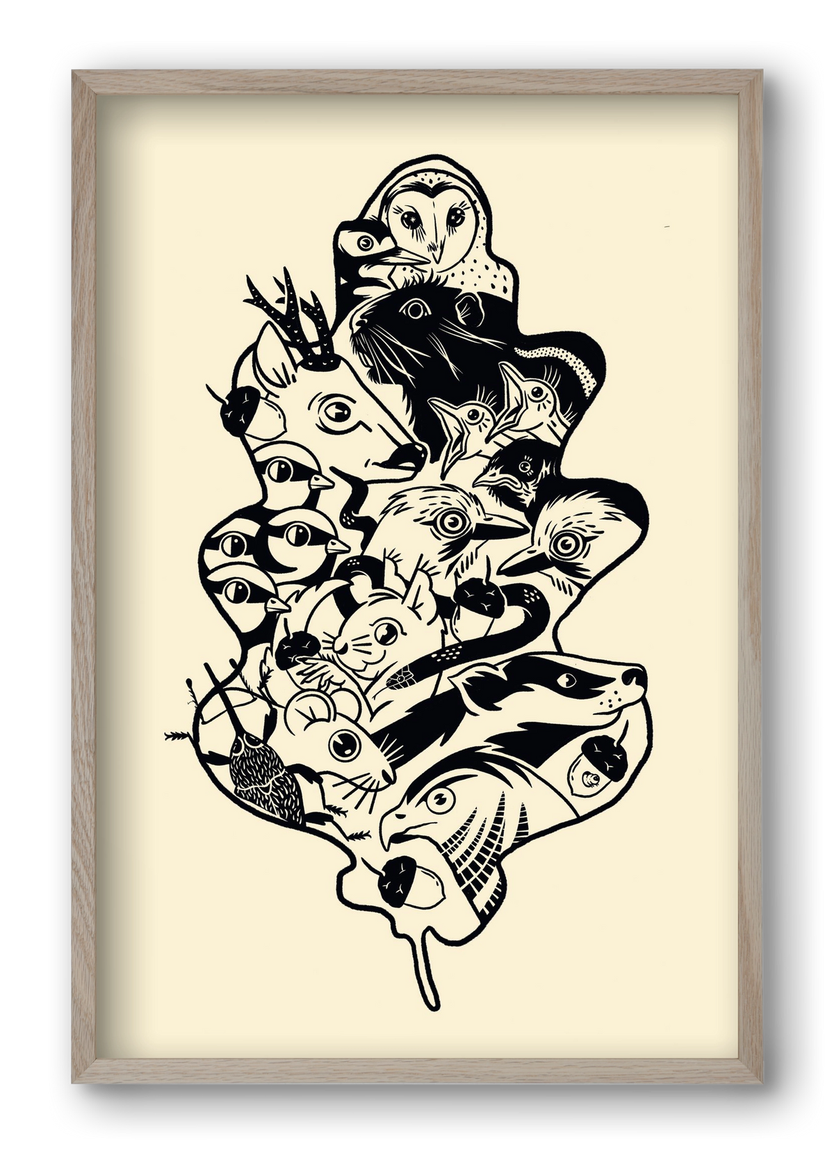 Tölgy, 40x60 cm (40x60 cm), Tölgy keret