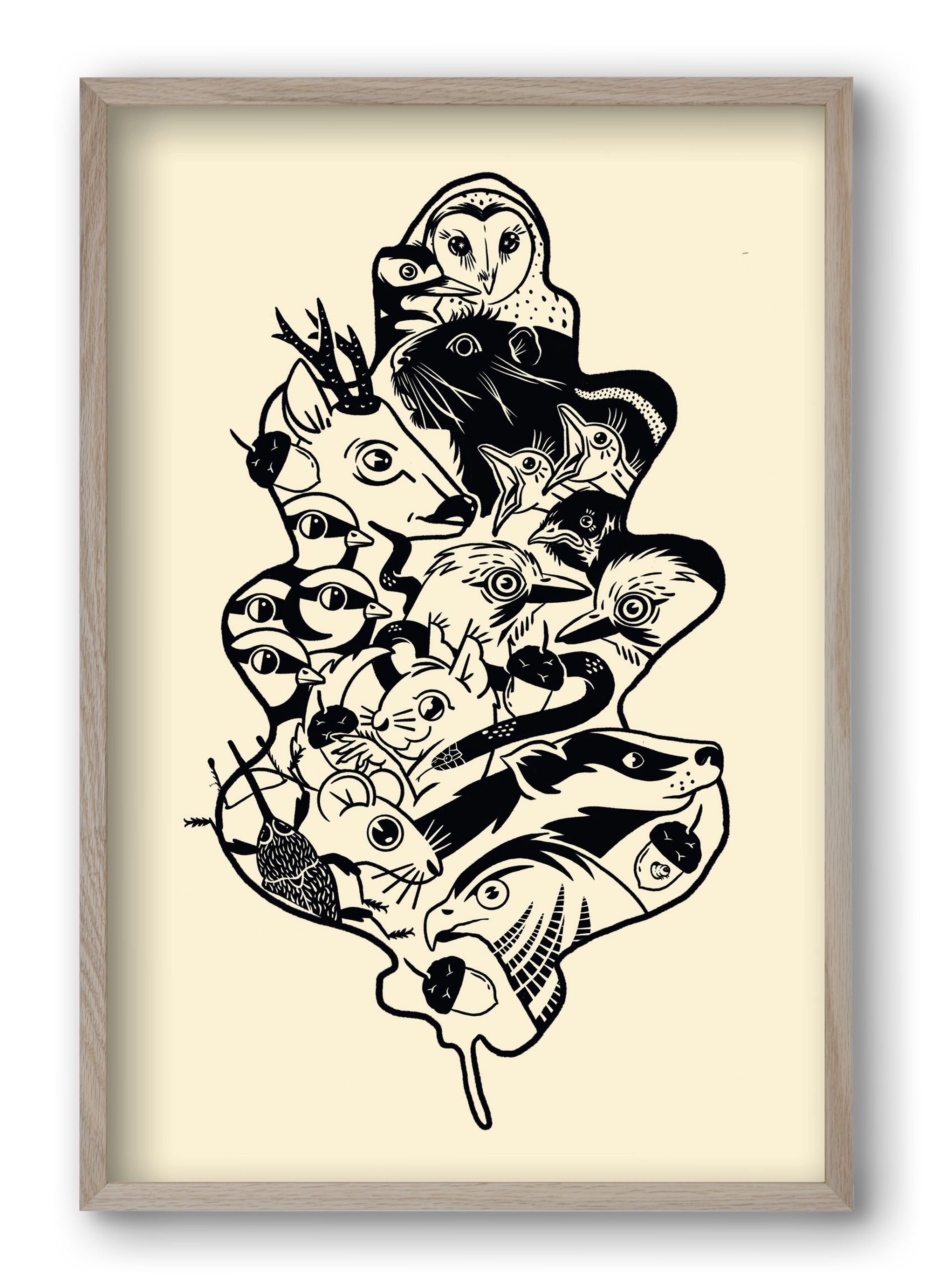 Tölgy, 40x60 cm (40x60 cm), Tölgy keret