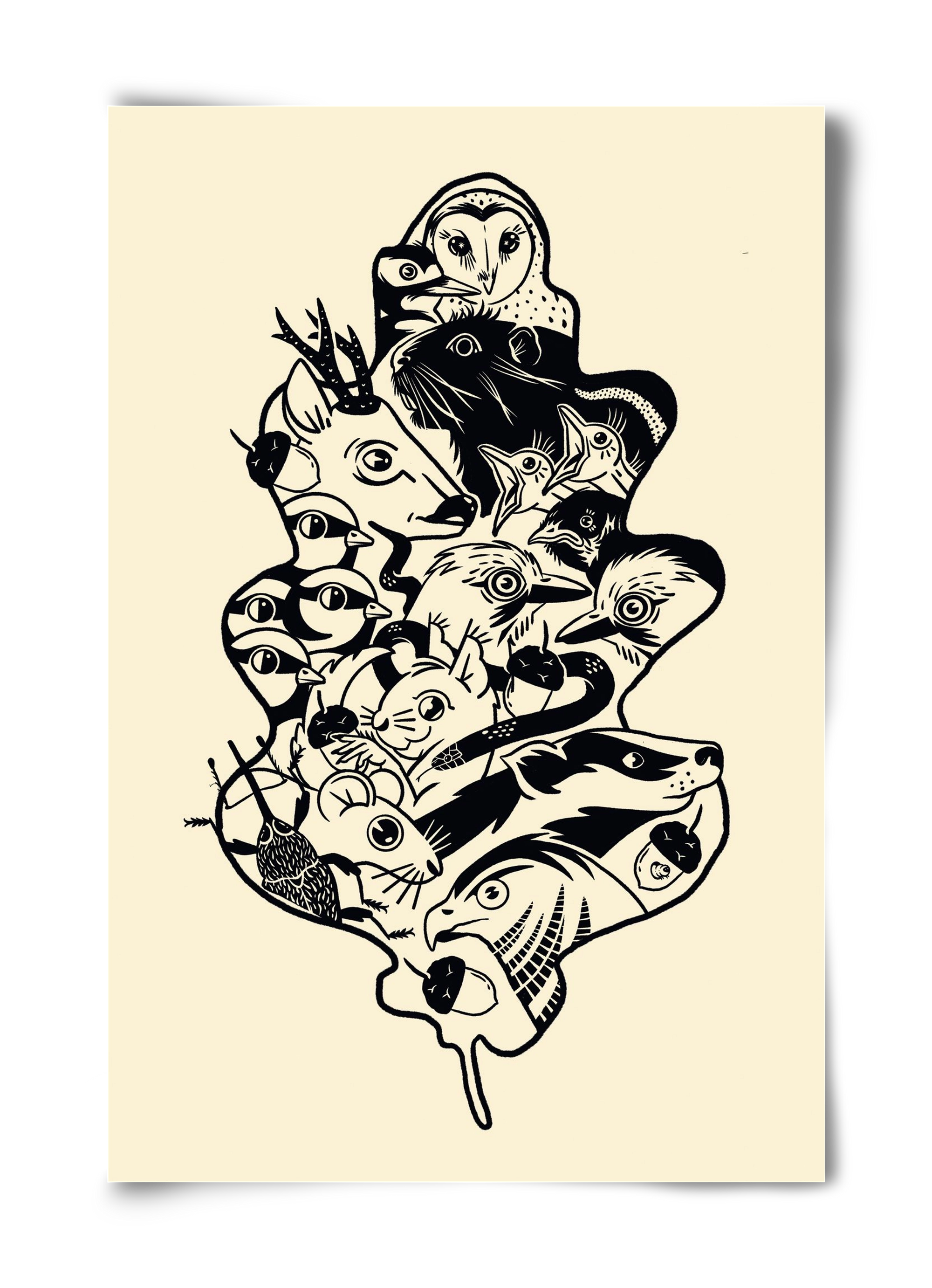 Tölgy, 40x60 cm, Keret nélkül