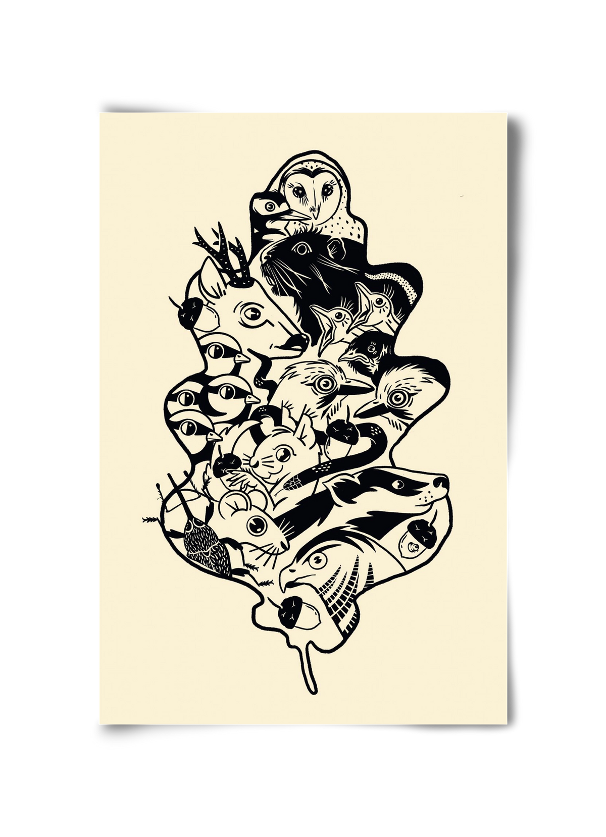 Tölgy, 30x45 cm, Keret nélkül