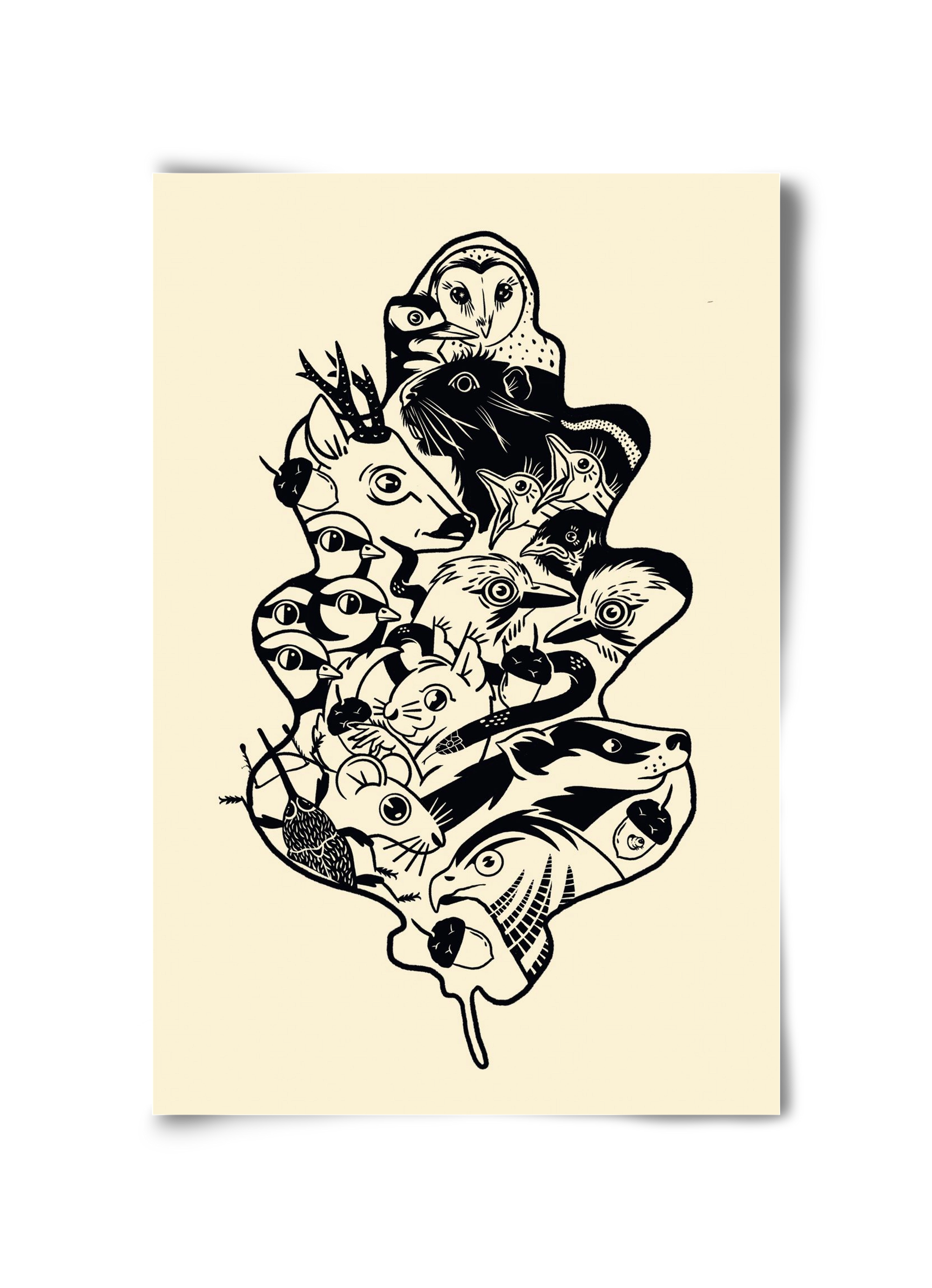 Tölgy, 30x45 cm, Keret nélkül