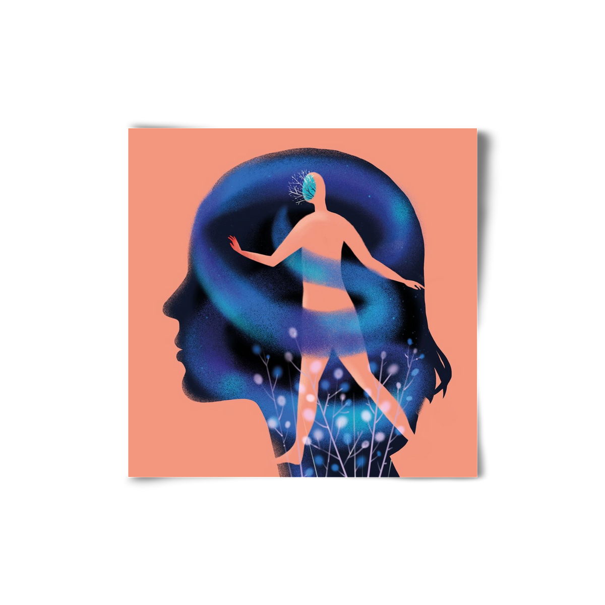 Tudatalatti, 20x20 cm, Keret nélkül