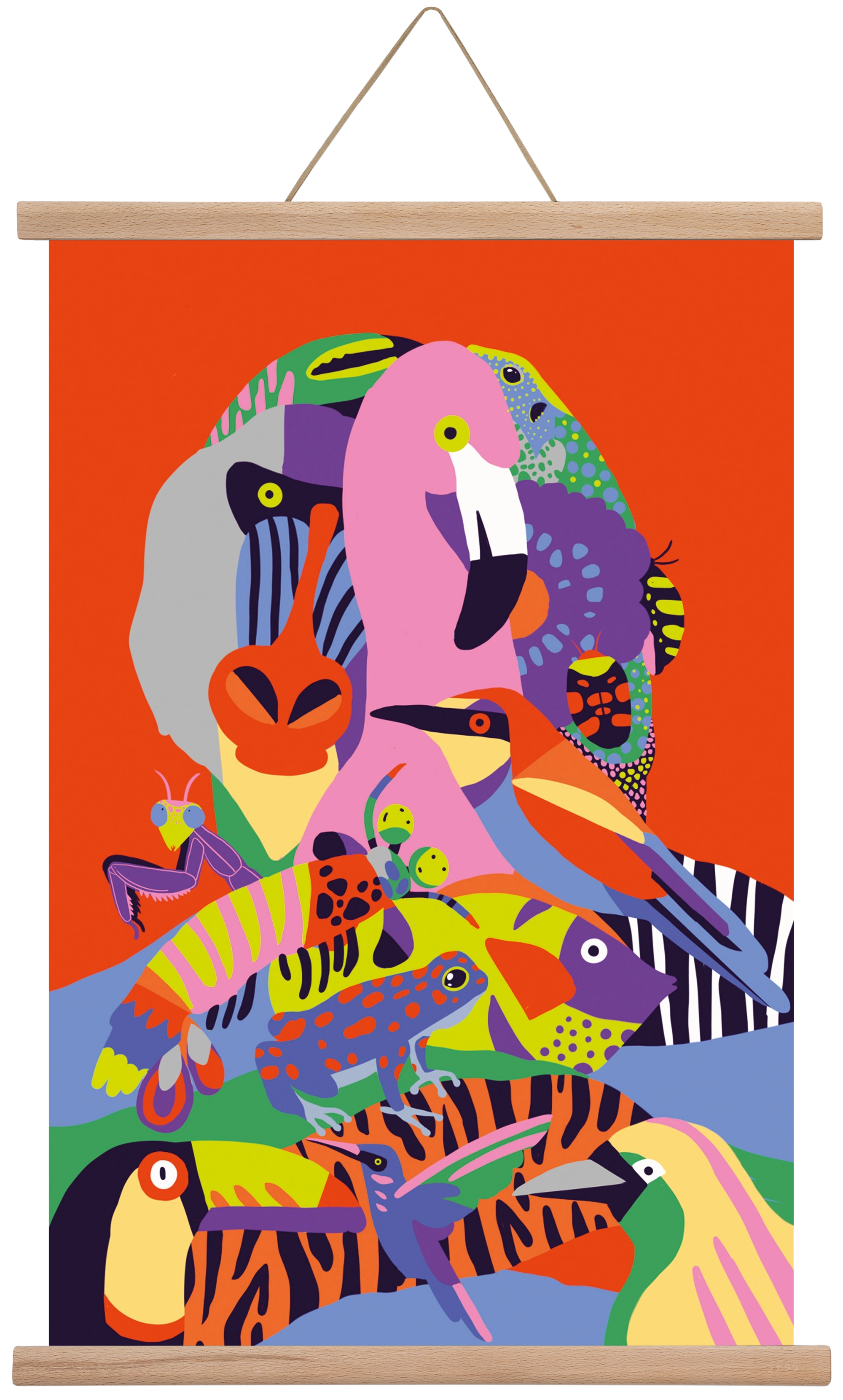 Tropical, 40x60 cm (40x60 cm), Tölgy akasztó