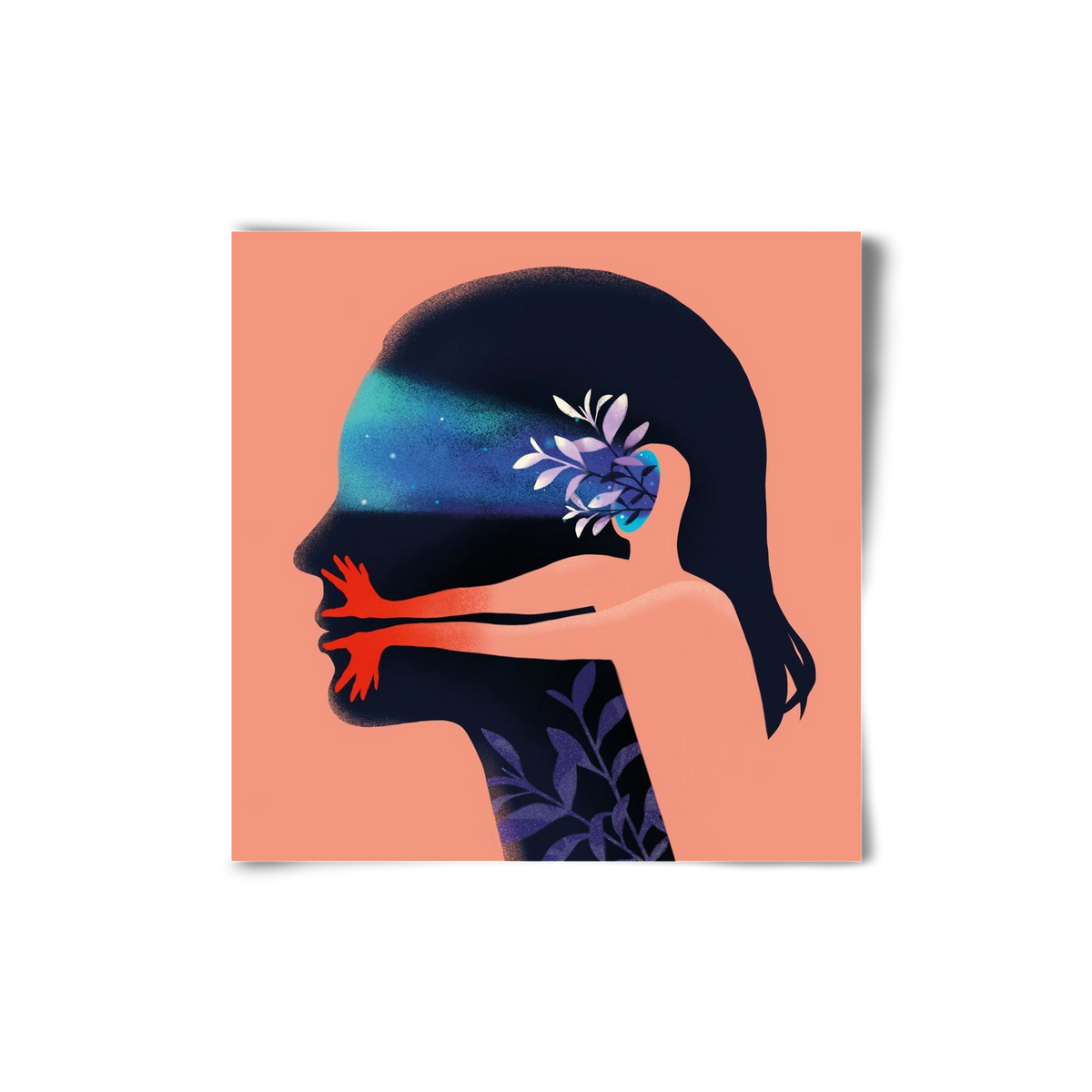 Tudatalatti 02., 20x20 cm, Keret nélkül