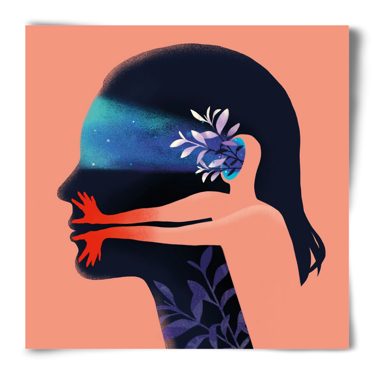 Tudatalatti 02., 50x50 cm, Keret nélkül