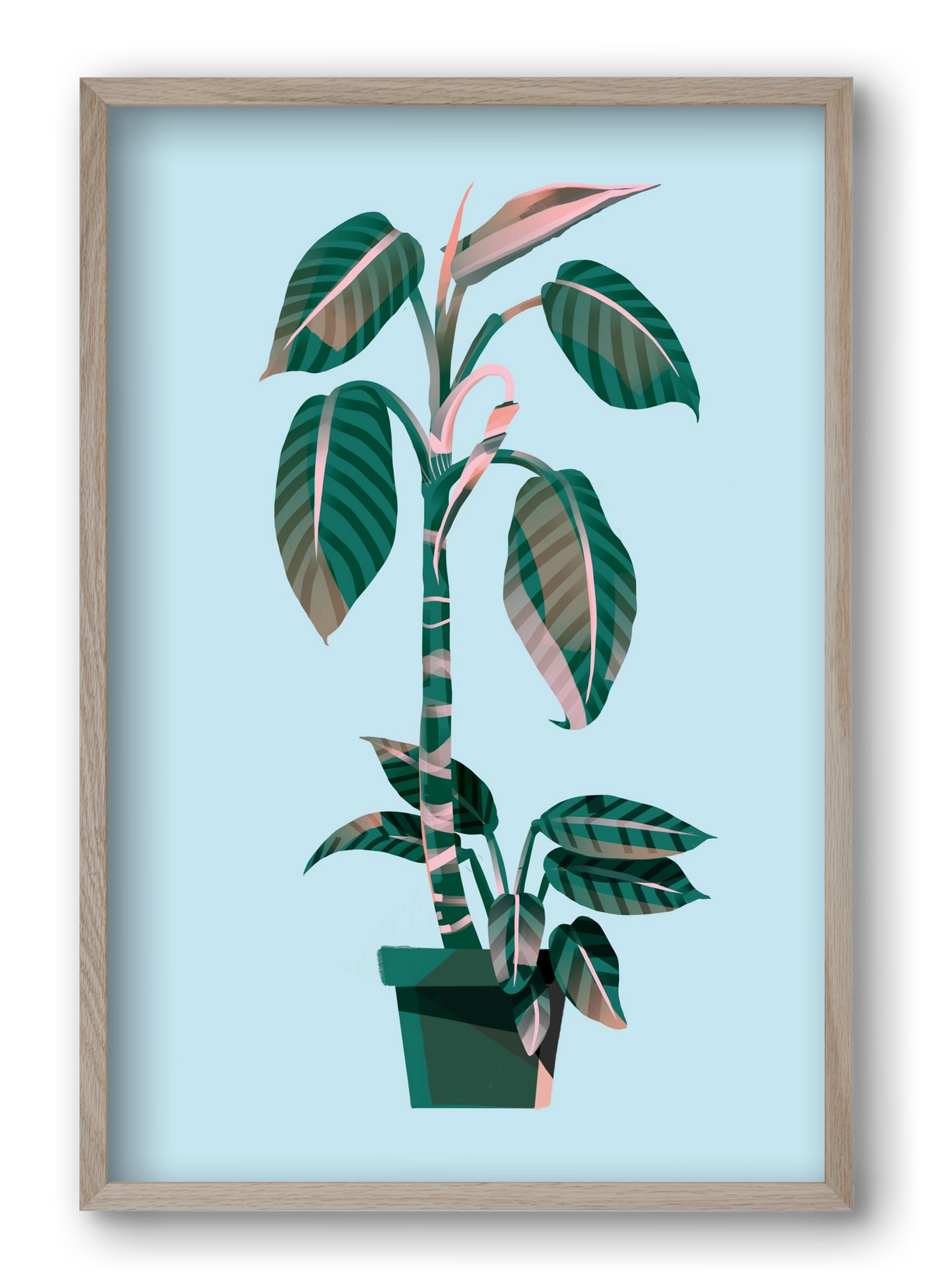 evergreen 01, 40x60 cm (40x60 cm), Tölgy keret