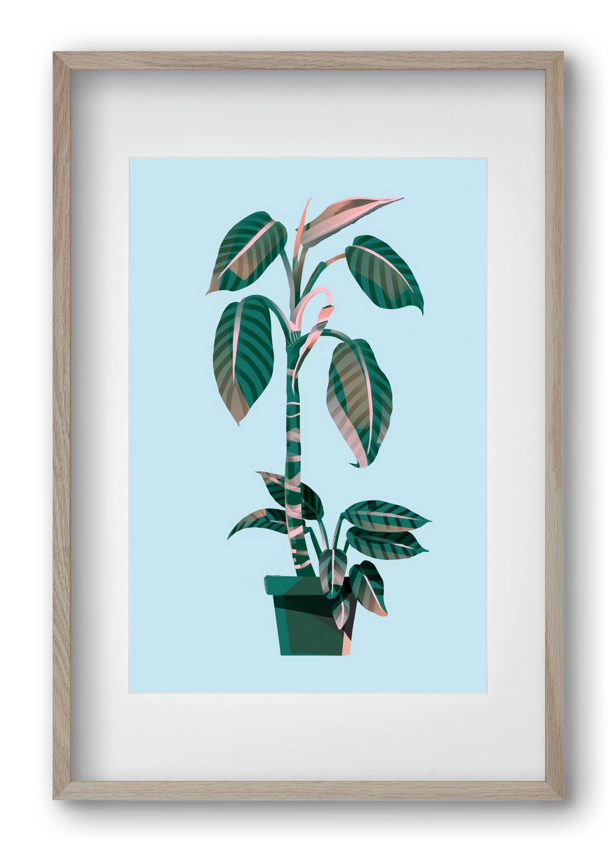 evergreen 01, 40x60 cm (30x45 cm), Tölgy keret, paszpartuval