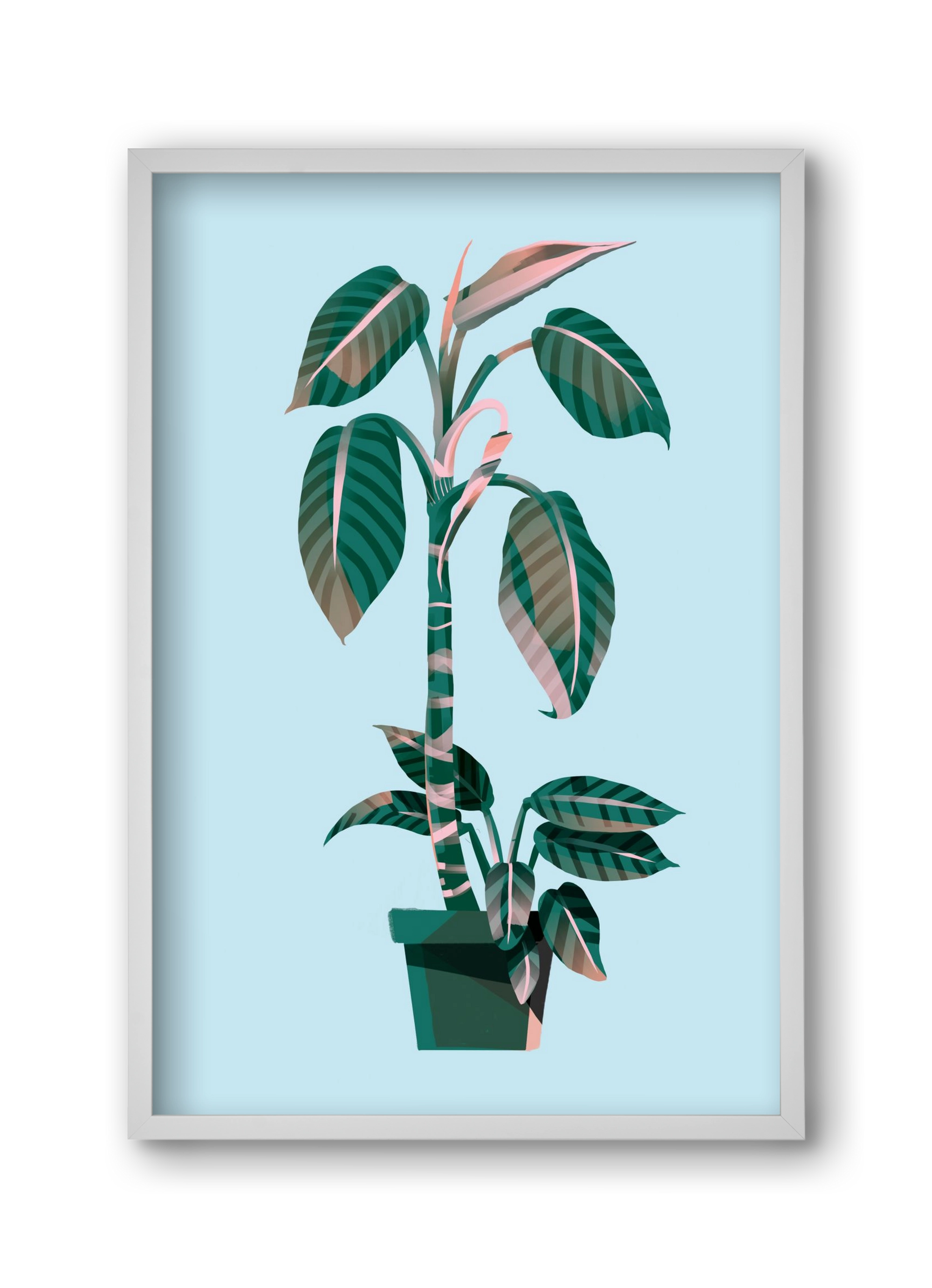 evergreen 01, 30x45 cm (30x45 cm), Fehér keret