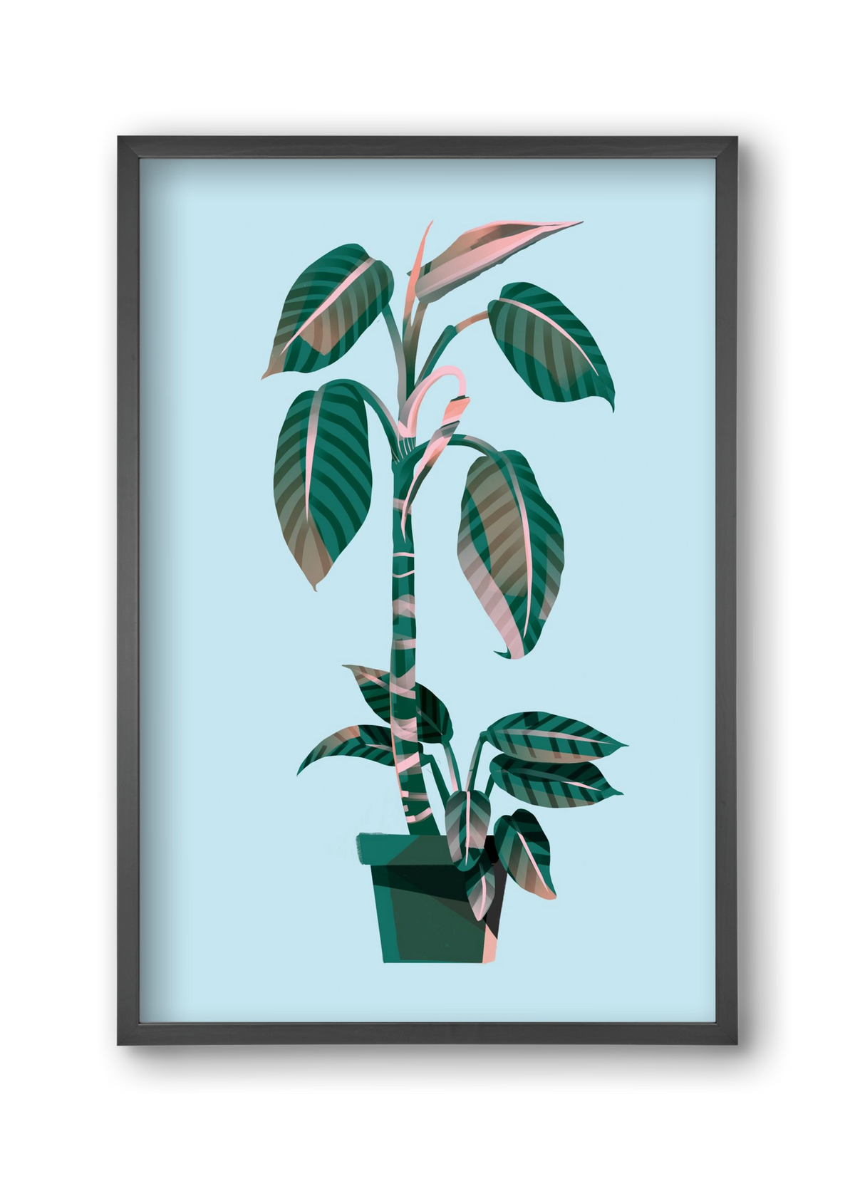 evergreen 01, 30x45 cm (30x45 cm), Fekete keret