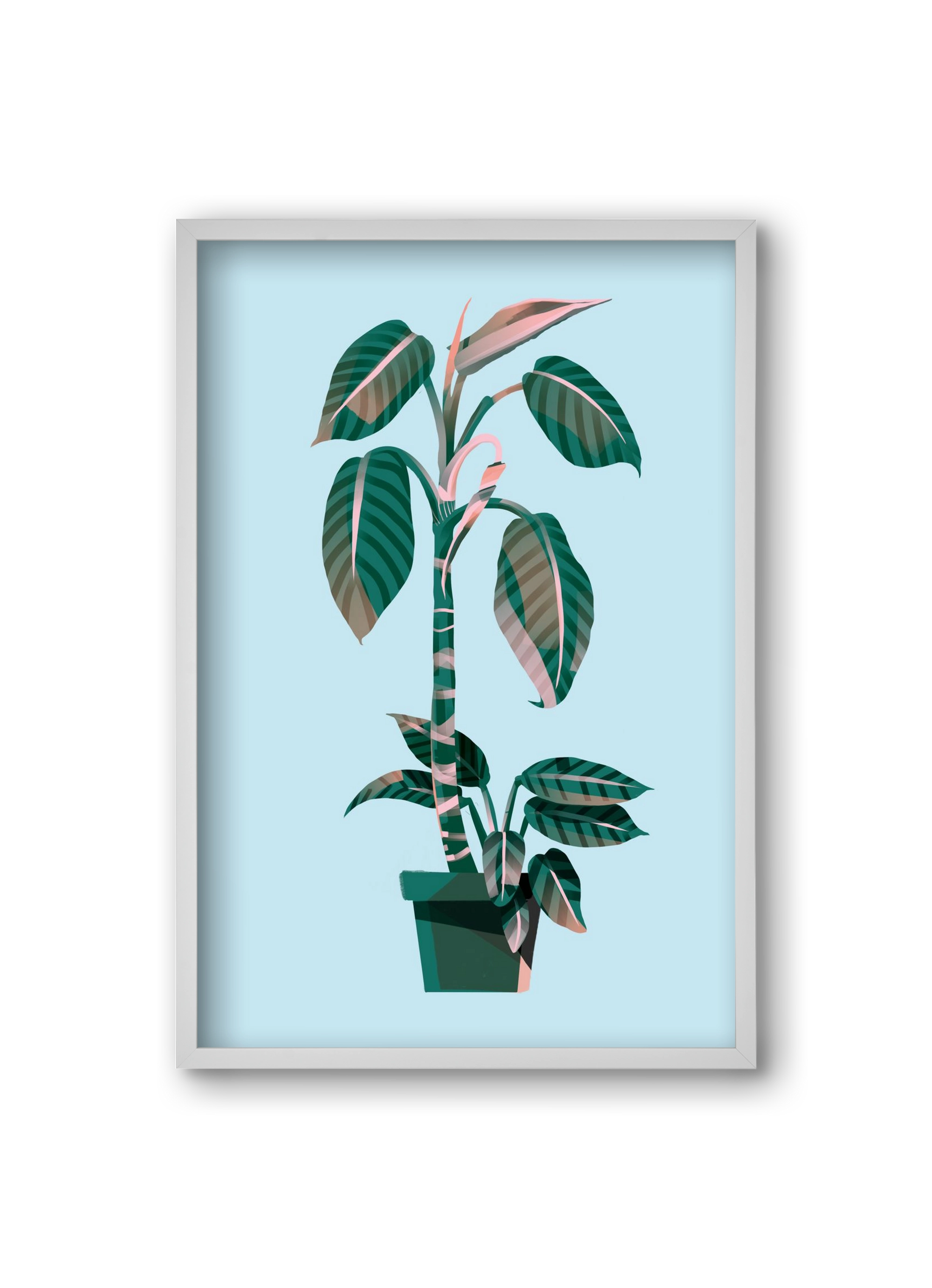 evergreen 01, 20x30 cm (20x30 cm), Fehér keret