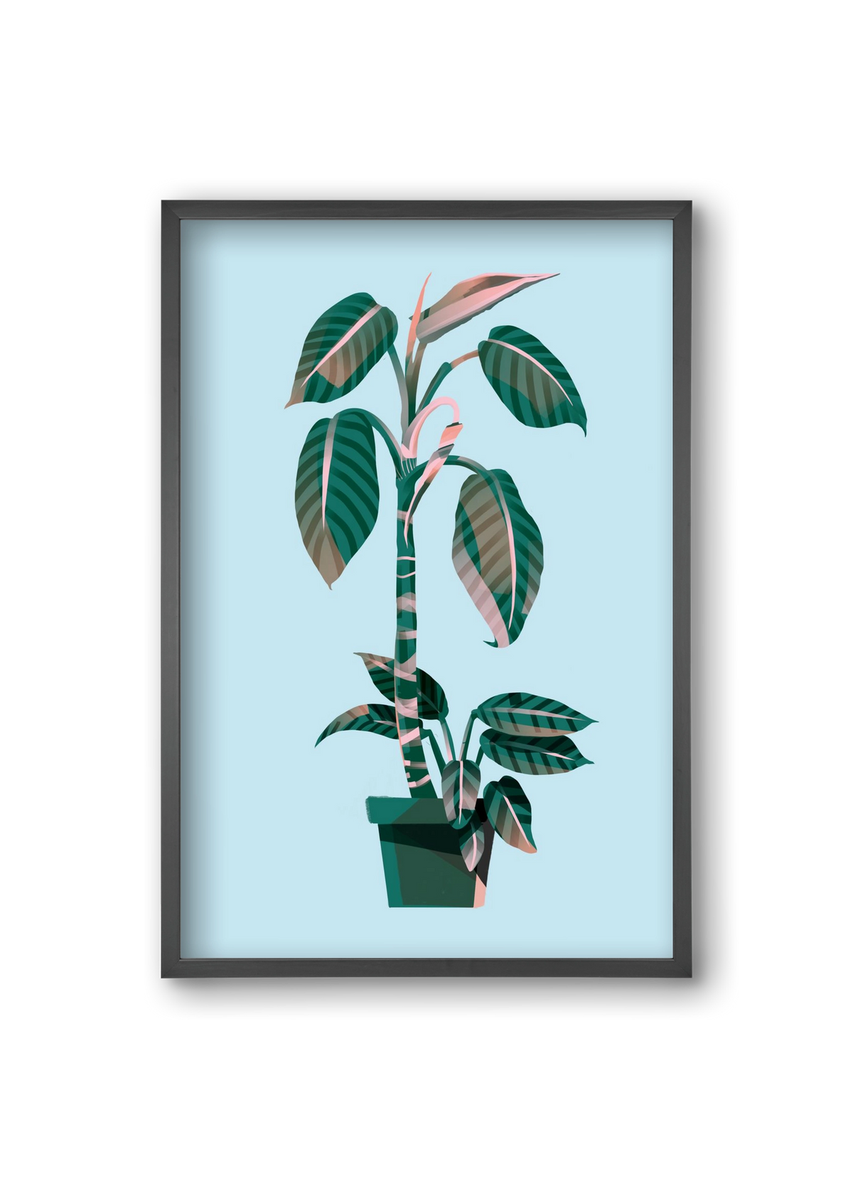 evergreen 01, 20x30 cm (20x30 cm), Fekete keret