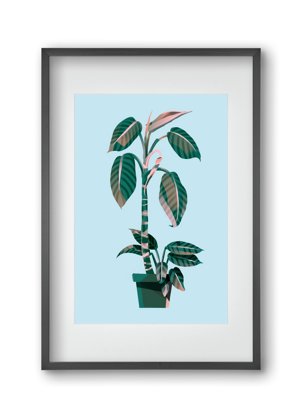 evergreen 01, 30x45 cm (20x30 cm), Fekete keret, paszpartuval