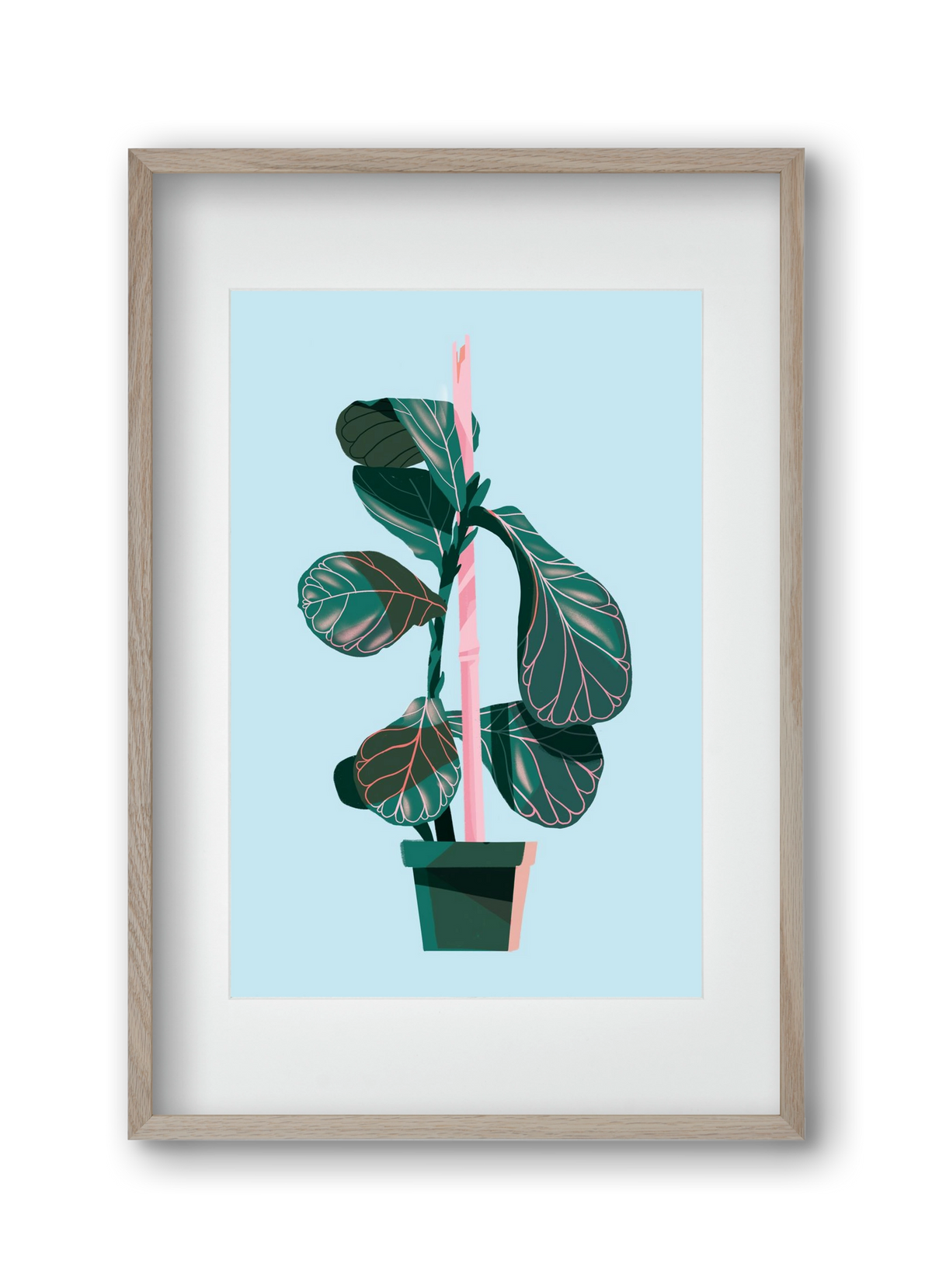 evergreen 02, 30x45 cm (20x30 cm), Tölgy keret, paszpartuval