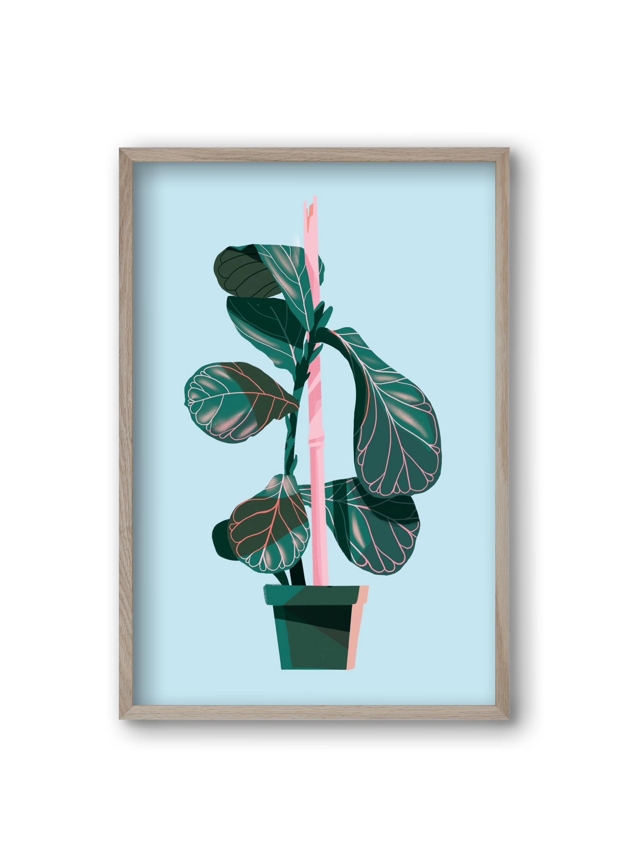 evergreen 02, 20x30 cm (20x30 cm), Tölgy keret