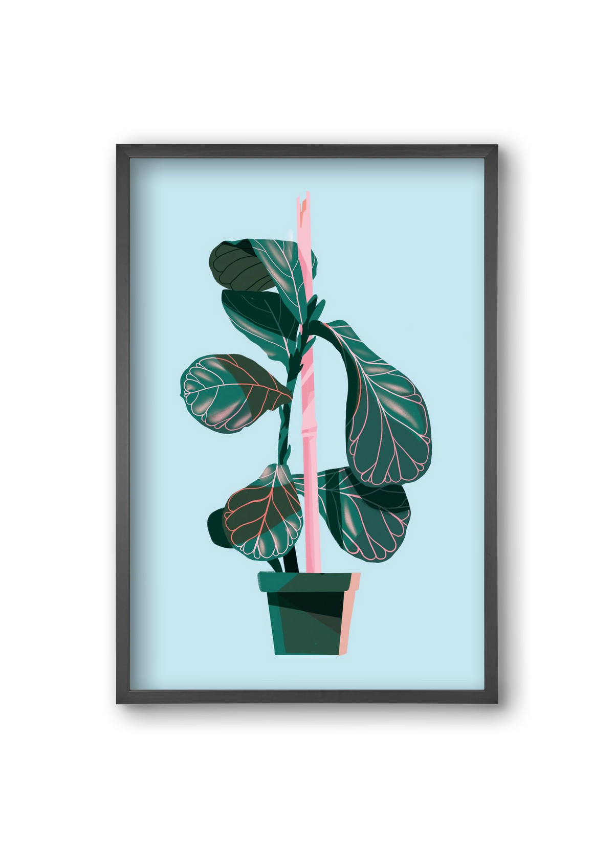 evergreen 02, 20x30 cm (20x30 cm), Fekete keret