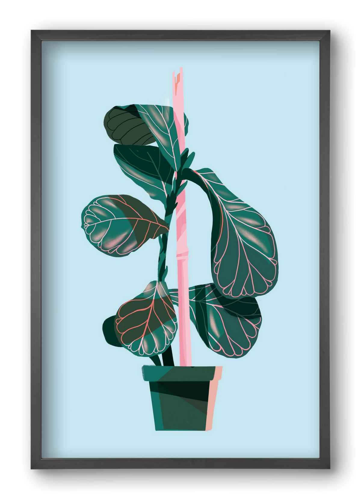 evergreen 02, 40x60 cm (40x60 cm), Fekete keret