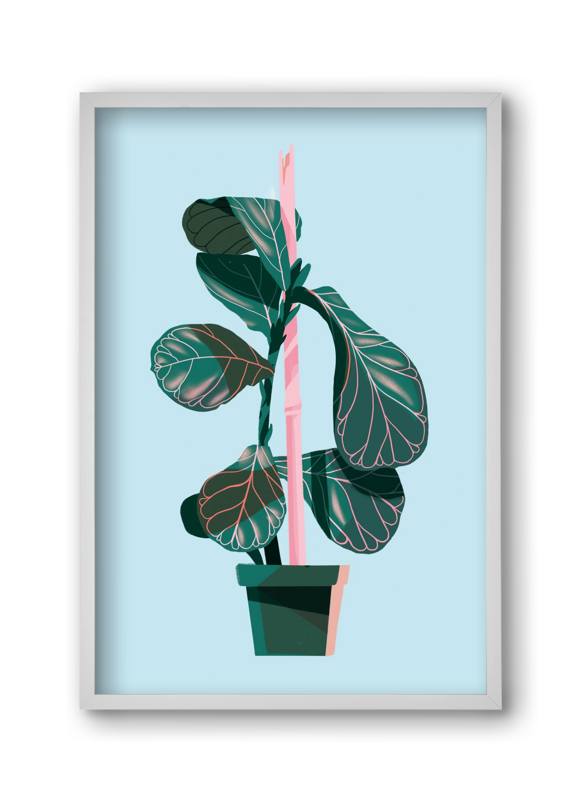 evergreen 02, 30x45 cm (30x45 cm), Fehér keret