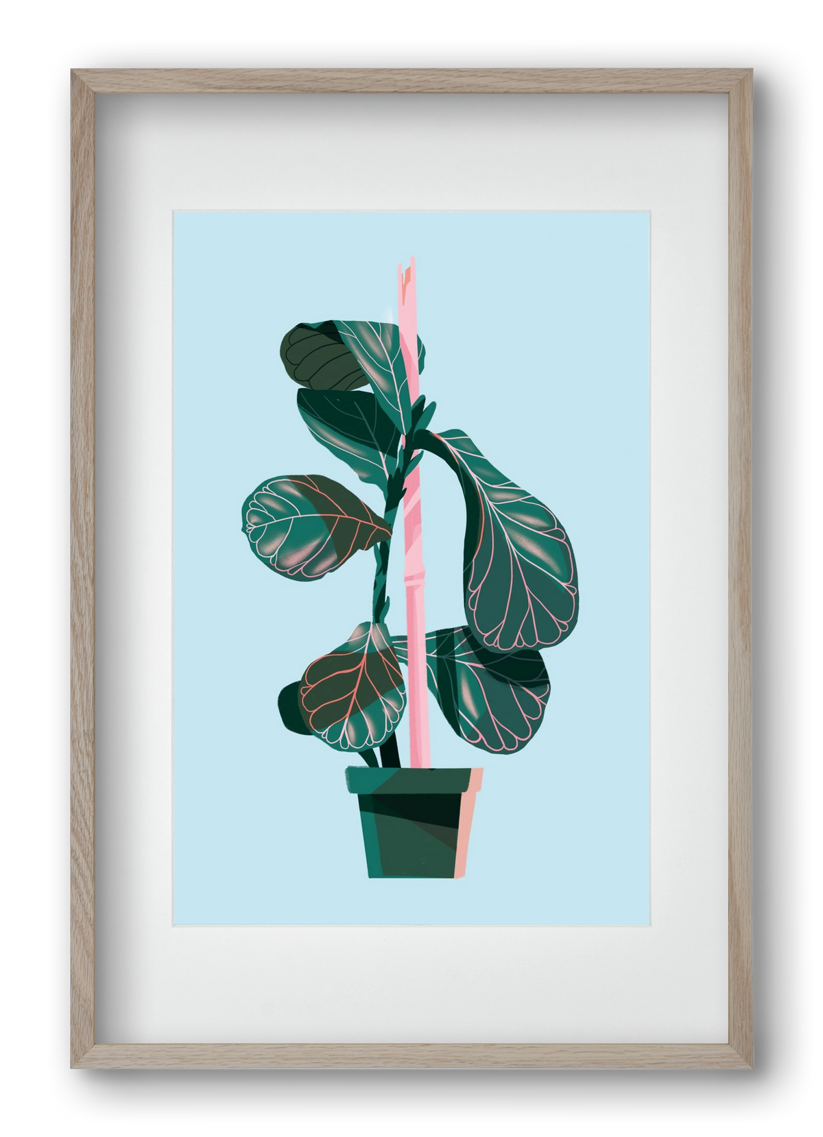 evergreen 02, 40x60 cm (30x45 cm), Tölgy keret, paszpartuval