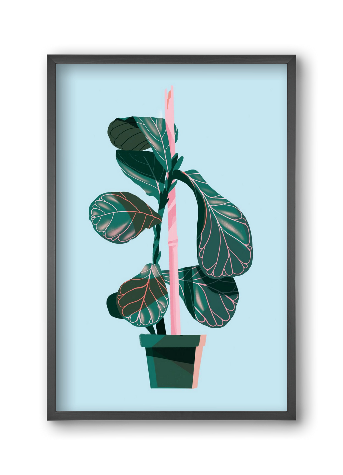 evergreen 02, 30x45 cm (30x45 cm), Fekete keret