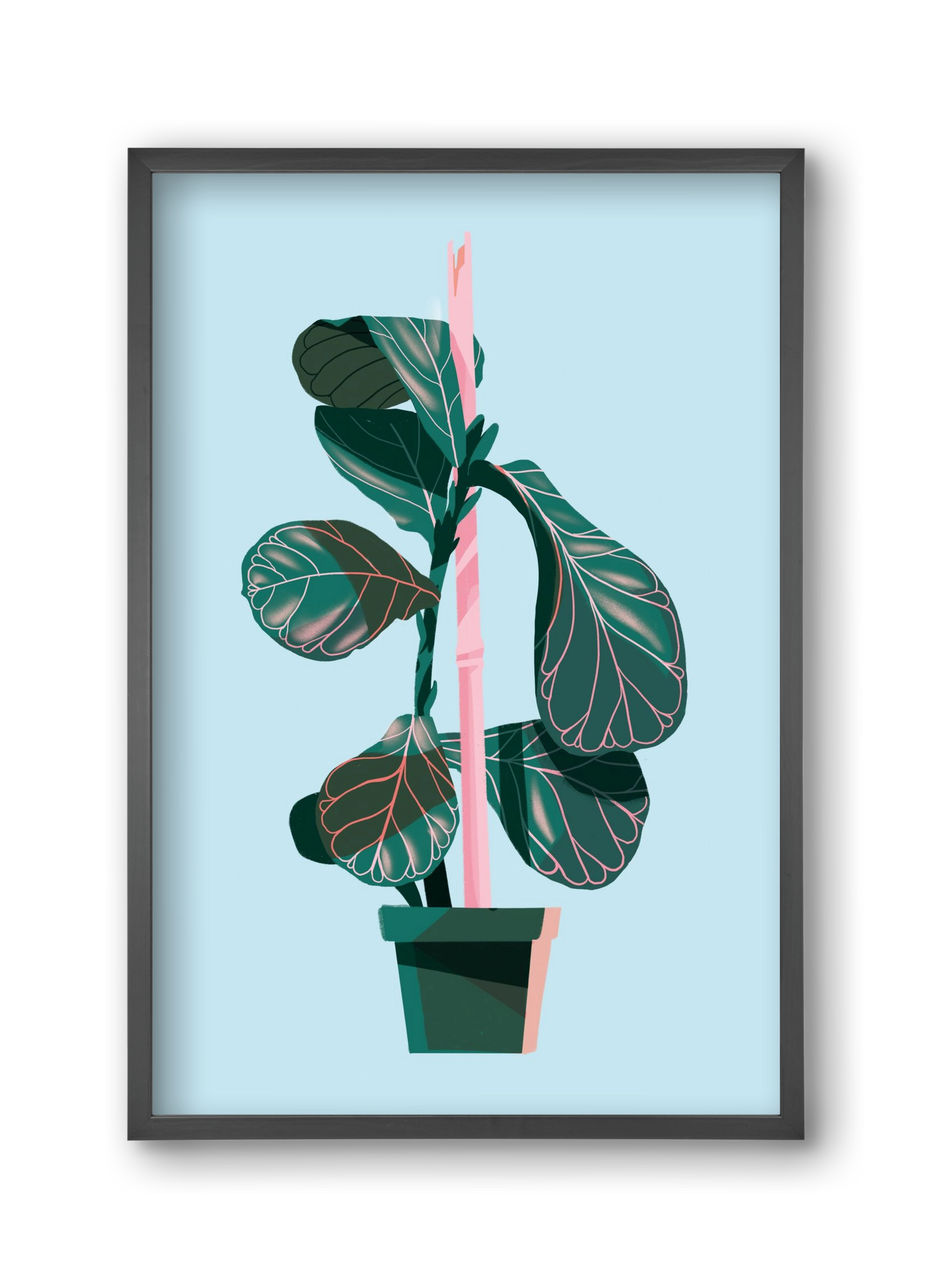 evergreen 02, 30x45 cm (30x45 cm), Fekete keret