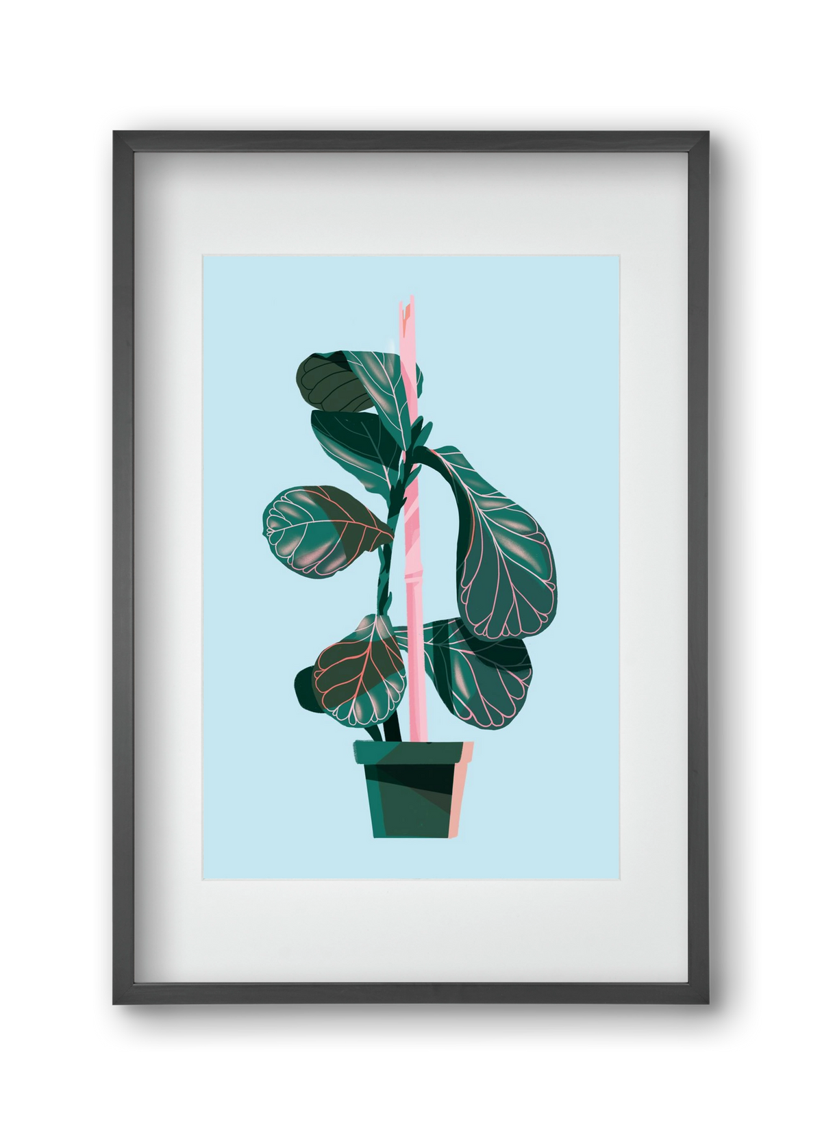 evergreen 02, 30x45 cm (20x30 cm), Fekete keret, paszpartuval