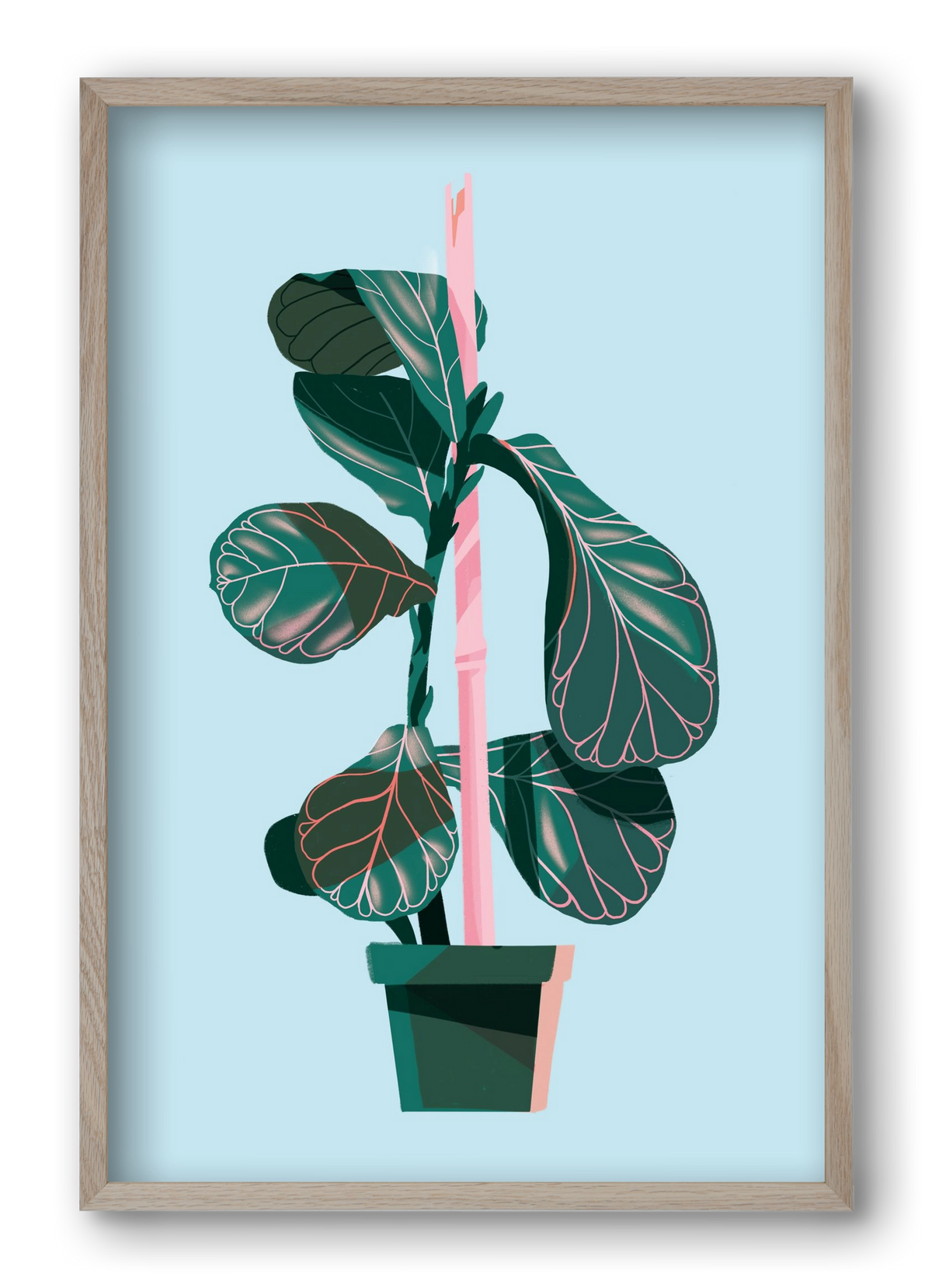 evergreen 02, 40x60 cm (40x60 cm), Tölgy keret