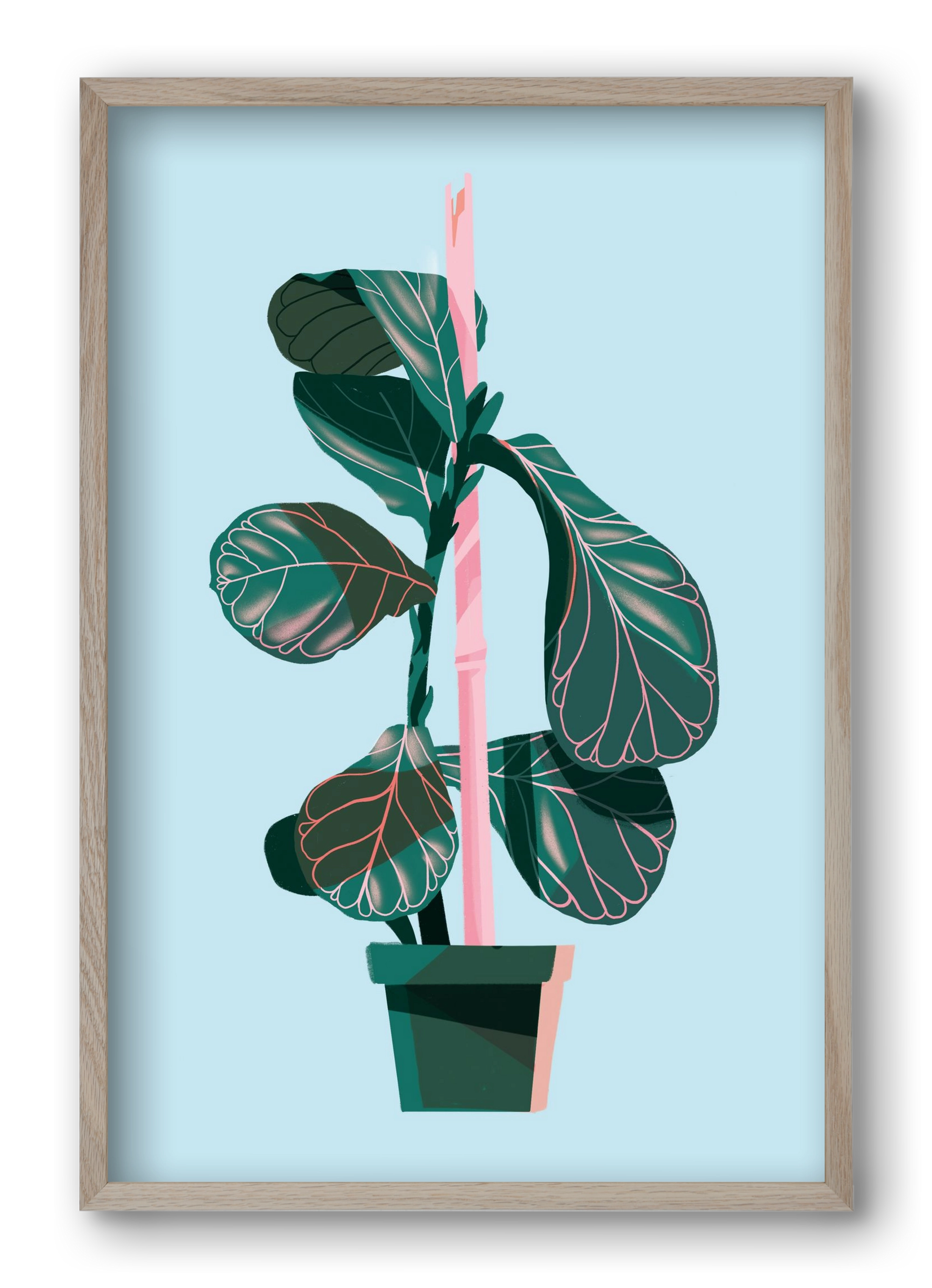 evergreen 02, 40x60 cm (40x60 cm), Tölgy keret