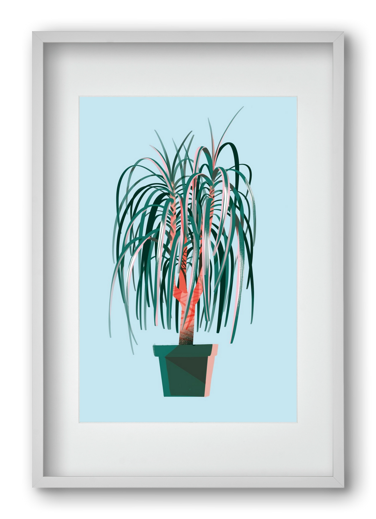 evergreen 03, 40x60 cm (30x45 cm), Fehér keret, paszpartuval