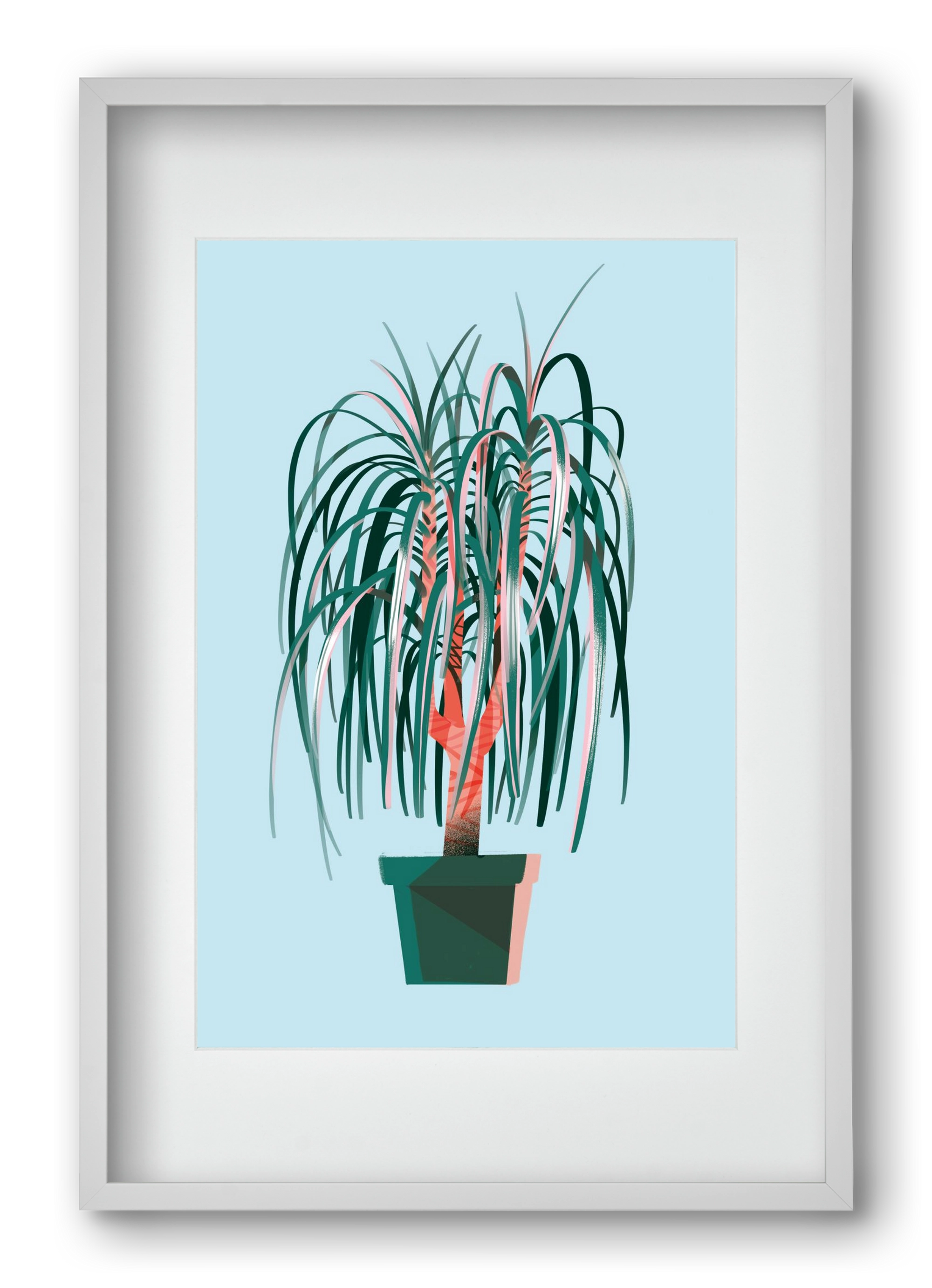 evergreen 03, 40x60 cm (30x45 cm), Fehér keret, paszpartuval