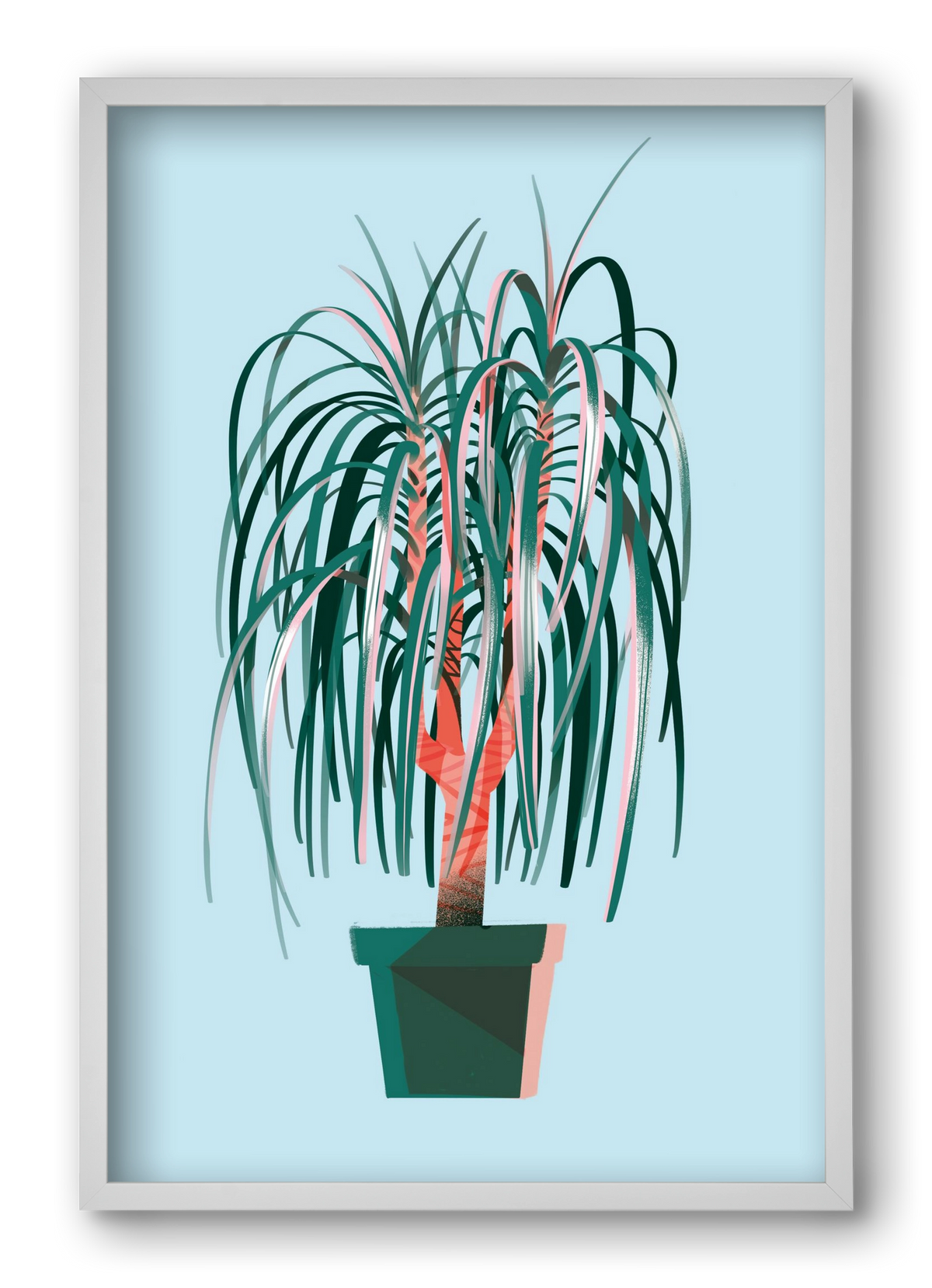 evergreen 03, 40x60 cm (40x60 cm), Fehér keret