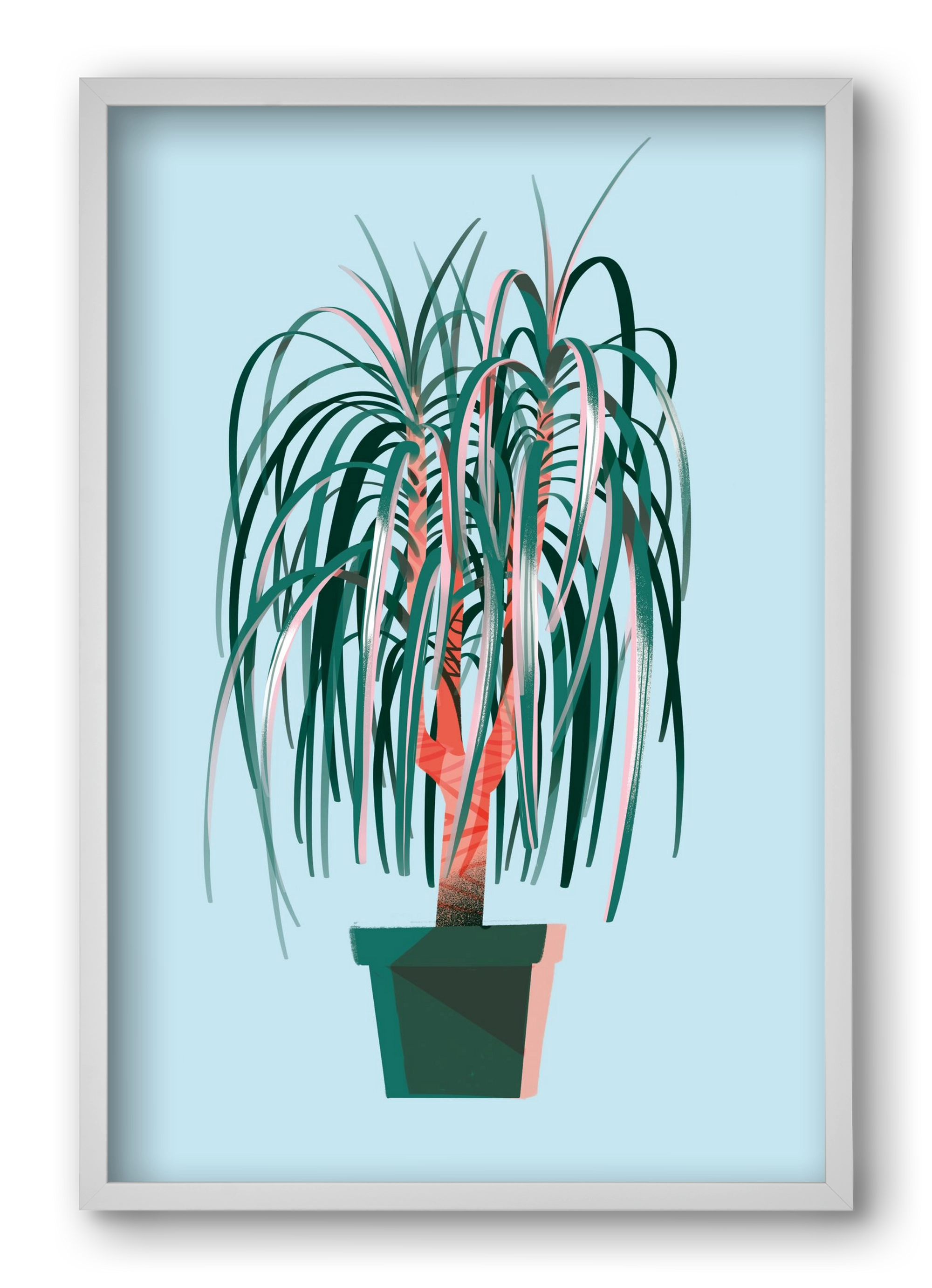 evergreen 03, 40x60 cm (40x60 cm), Fehér keret