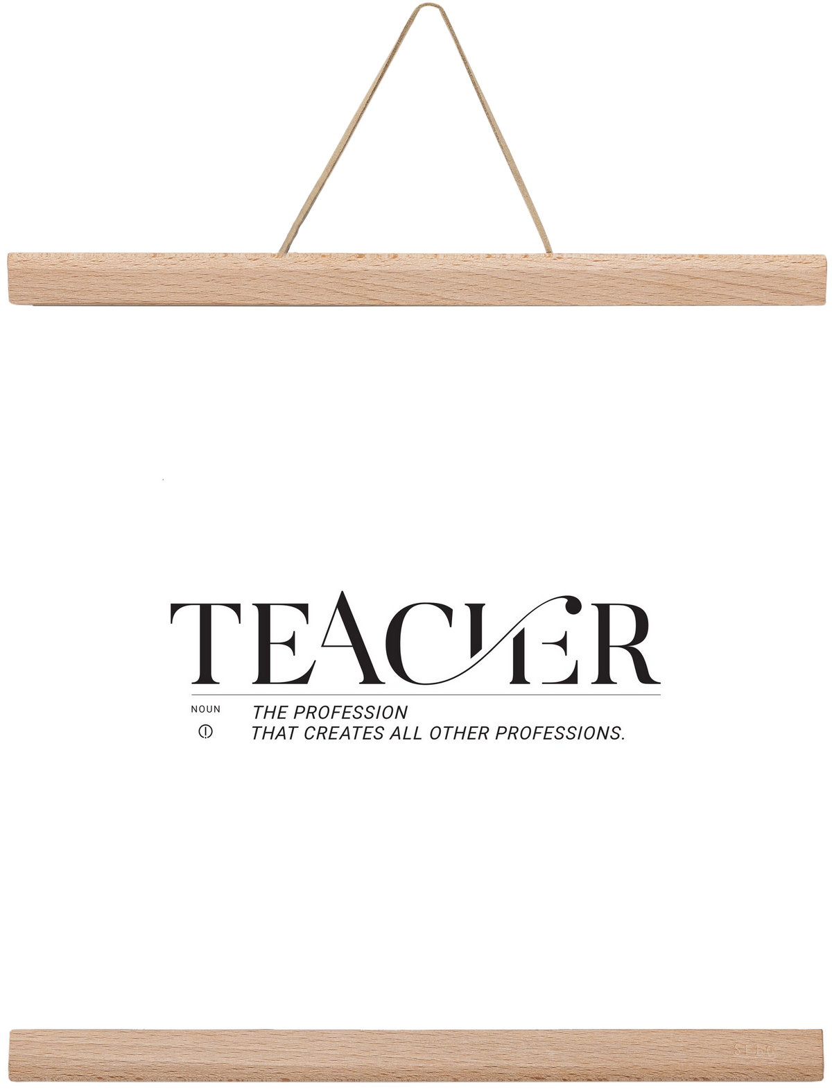 Teacher, 30x30 cm (30x30 cm), Tölgy akasztó