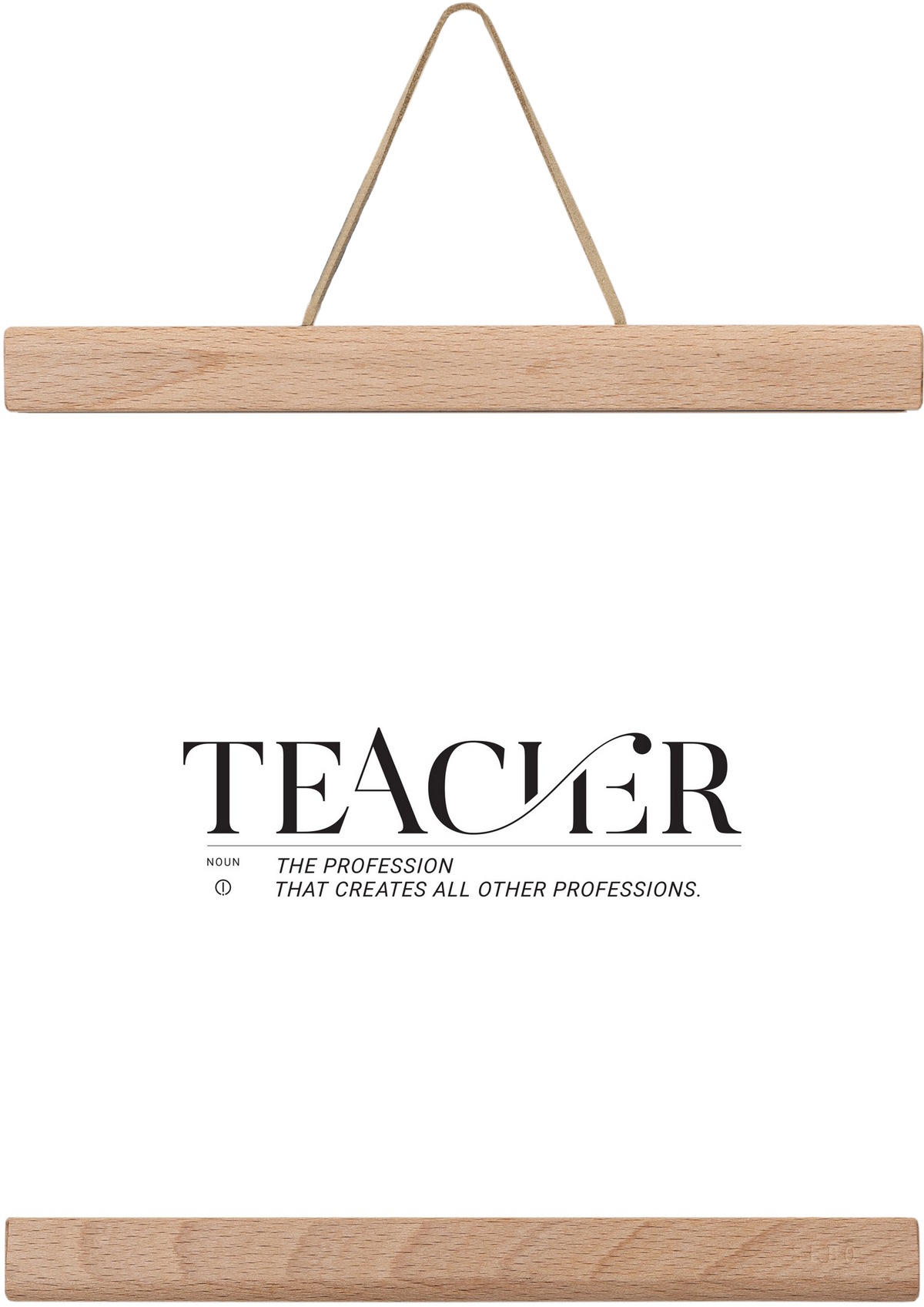 Teacher, 20x20 cm (20x20 cm), Tölgy akasztó