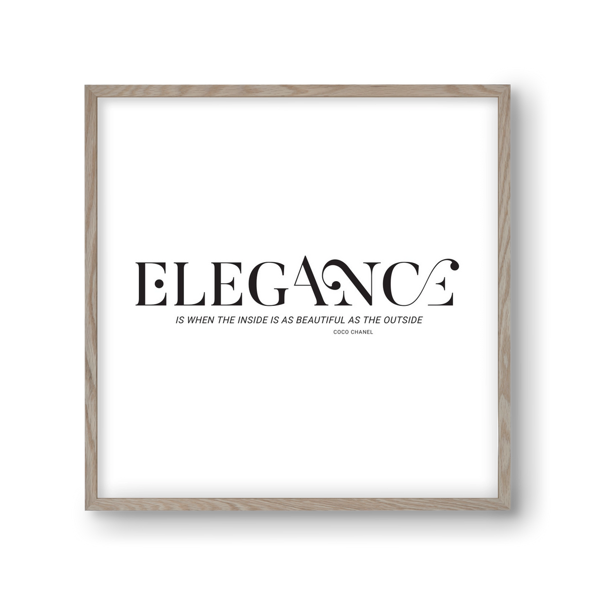 Elegance, 30x30 cm (30x30 cm), Tölgy keret