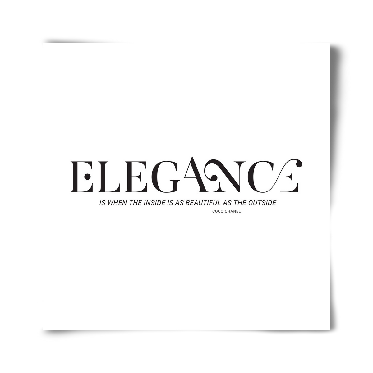 Elegance, 40x40 cm, Keret nélkül